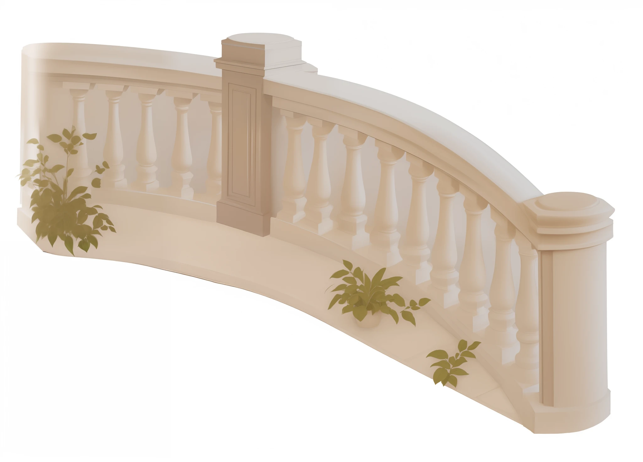 handrail with columns