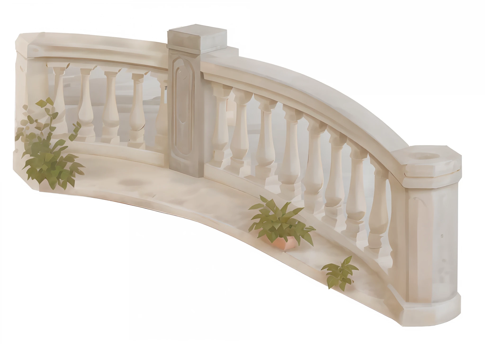 concrete railing