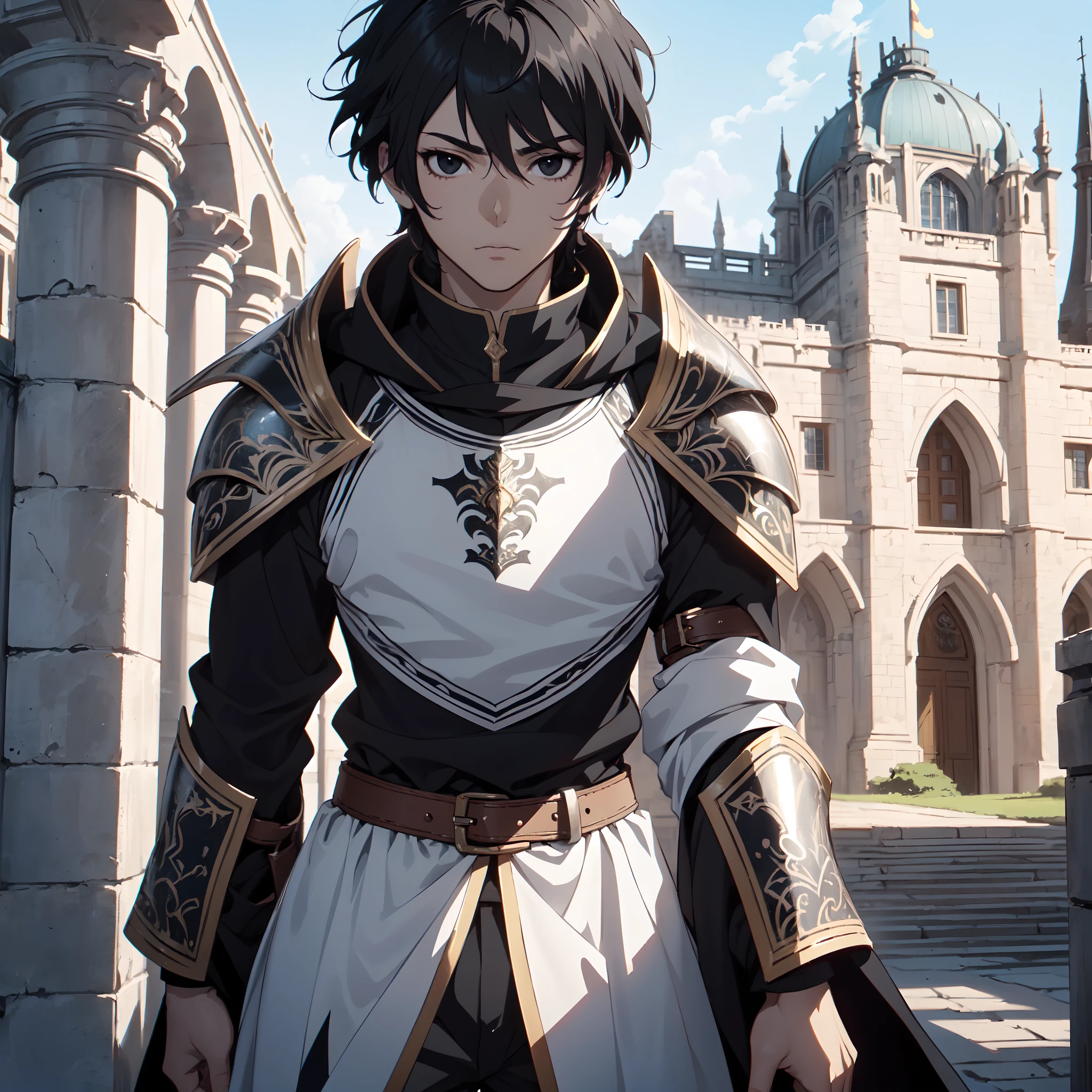 128K Ultra High Definition,
128K Ultra High Quality,
128K Ultra High Resolution,
Best Definition,
Best Quality,
Best Resolution,
Perfectly Detailed,
Perfectly Designed,
Extremely Detailed,
Extremely Designed,
Hyper Detailed,
Hyper Definition,
Hyper Quality,
Hyper Resolution,
Masterpiece,
(((Anime))),
Body Shot,
(((Boy))),
Handsome,
Muscular Body,
(((Black Short Hair))),
(((Black Eyes))),
(((Hyper Detailed & Perfectly Designed With Ultra High Quality White Tribal Armor))),
(((Inside Of Medieval Royal Palace Background Scenery))),