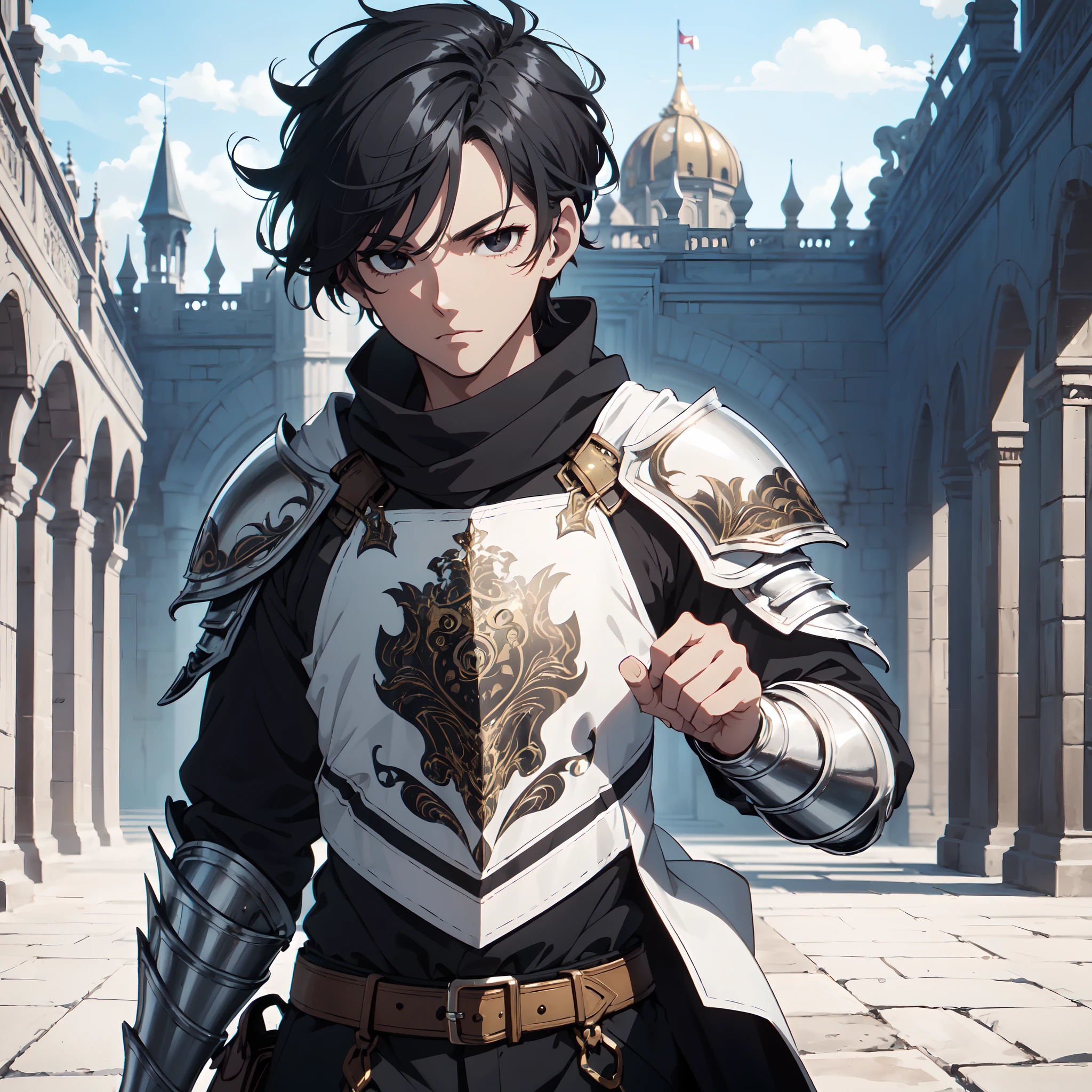 128K Ultra High Definition,
128K Ultra High Quality,
128K Ultra High Resolution,
Best Definition,
Best Quality,
Best Resolution,
Perfectly Detailed,
Perfectly Designed,
Extremely Detailed,
Extremely Designed,
Hyper Detailed,
Hyper Definition,
Hyper Quality,
Hyper Resolution,
Masterpiece,
(((Anime))),
Body Shot,
(((Boy))),
Handsome,
Muscular Body,
(((Black Short Hair))),
(((Black Eyes))),
(((Hyper Detailed & Perfectly Designed With Ultra High Quality White Tribal Armor))),
(((Inside Of Medieval Royal Palace Background Scenery))),