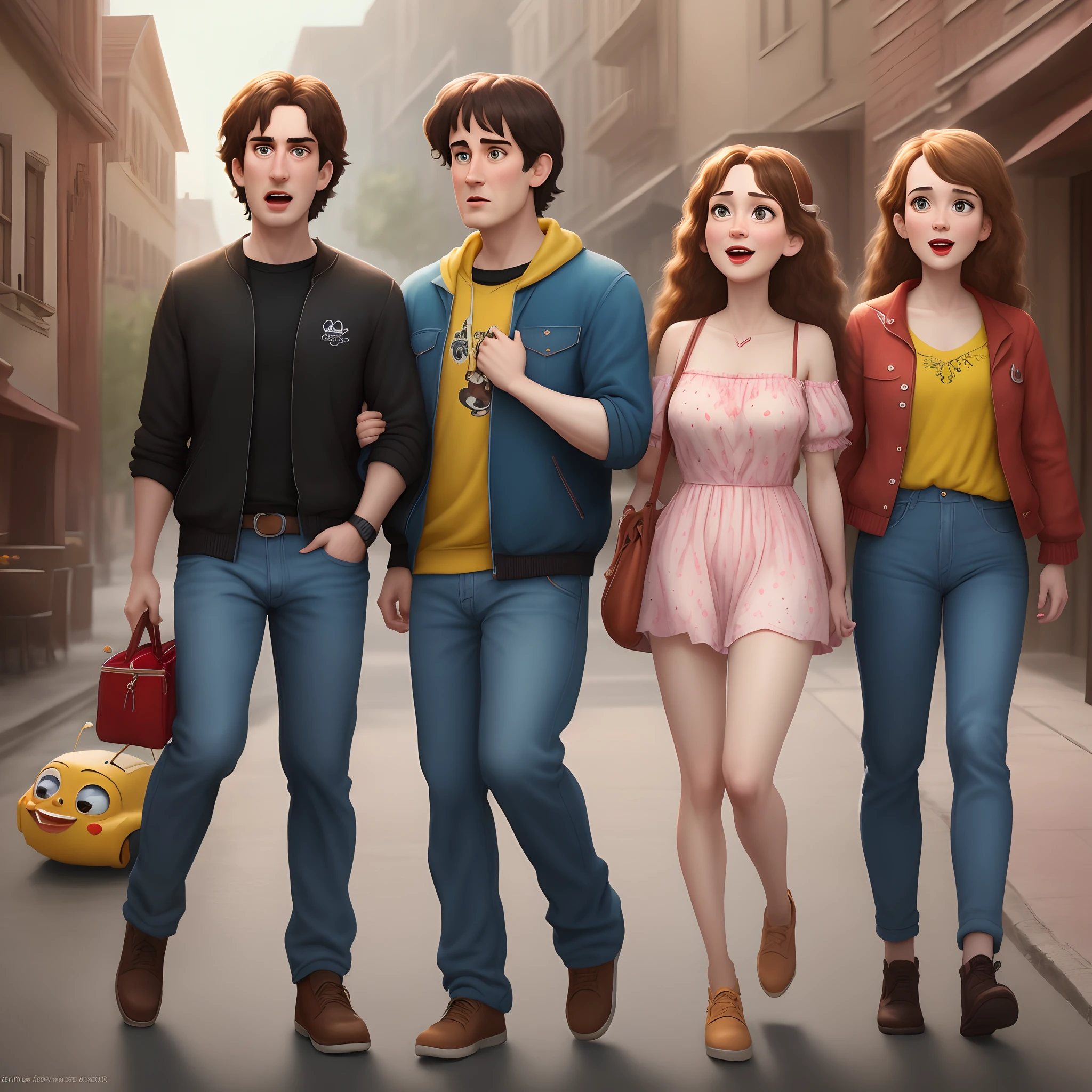 Among us in the style of Disney pixar