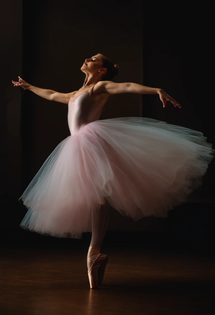 A ballerina touching herself getting aroused