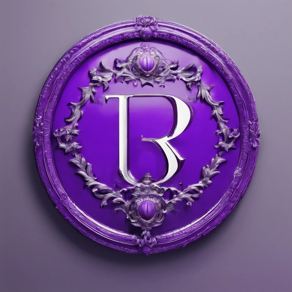 create a logo, a purple circle, with the capital letter I.A in the middle