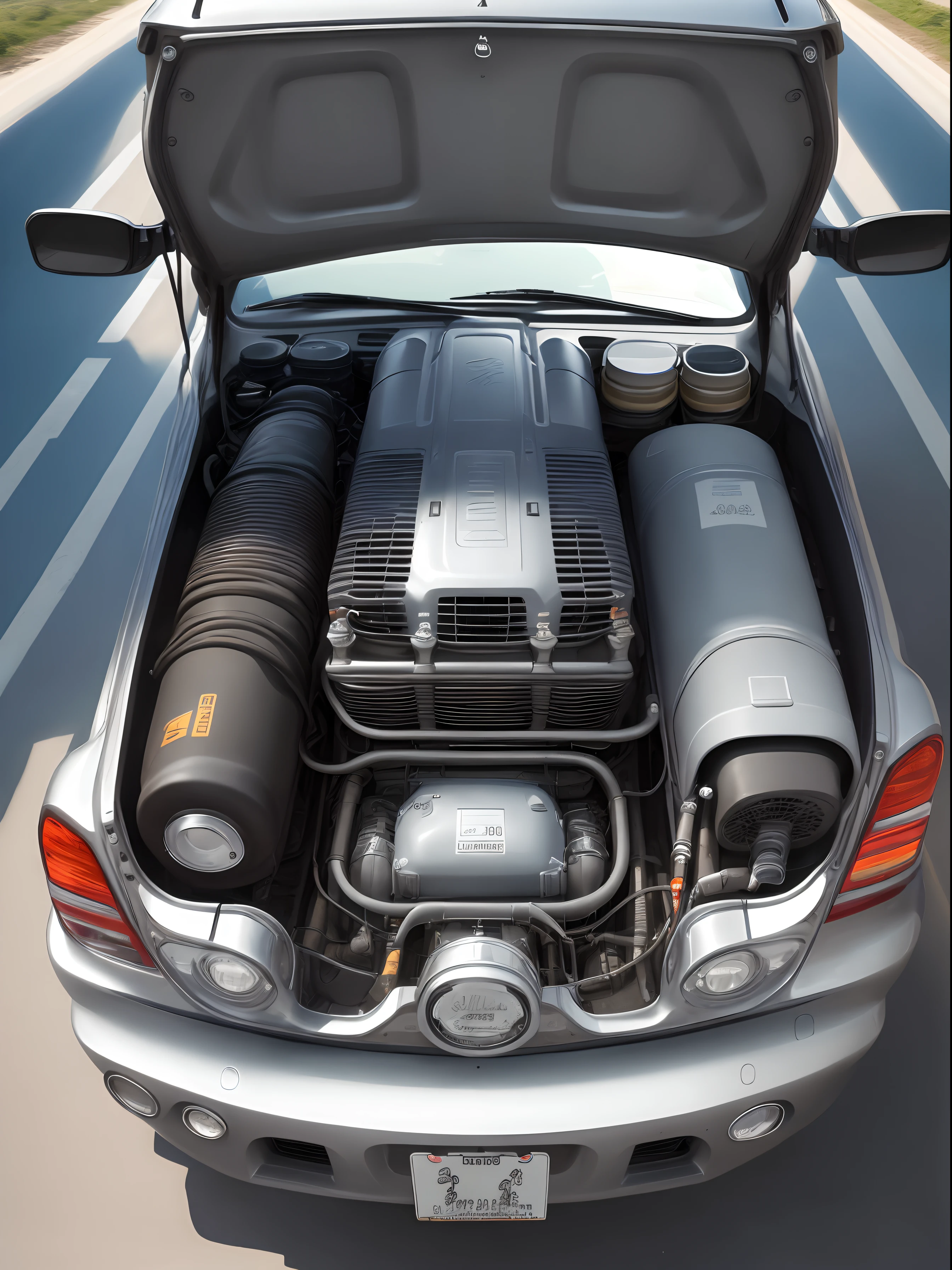 20 liter V6 vehicle