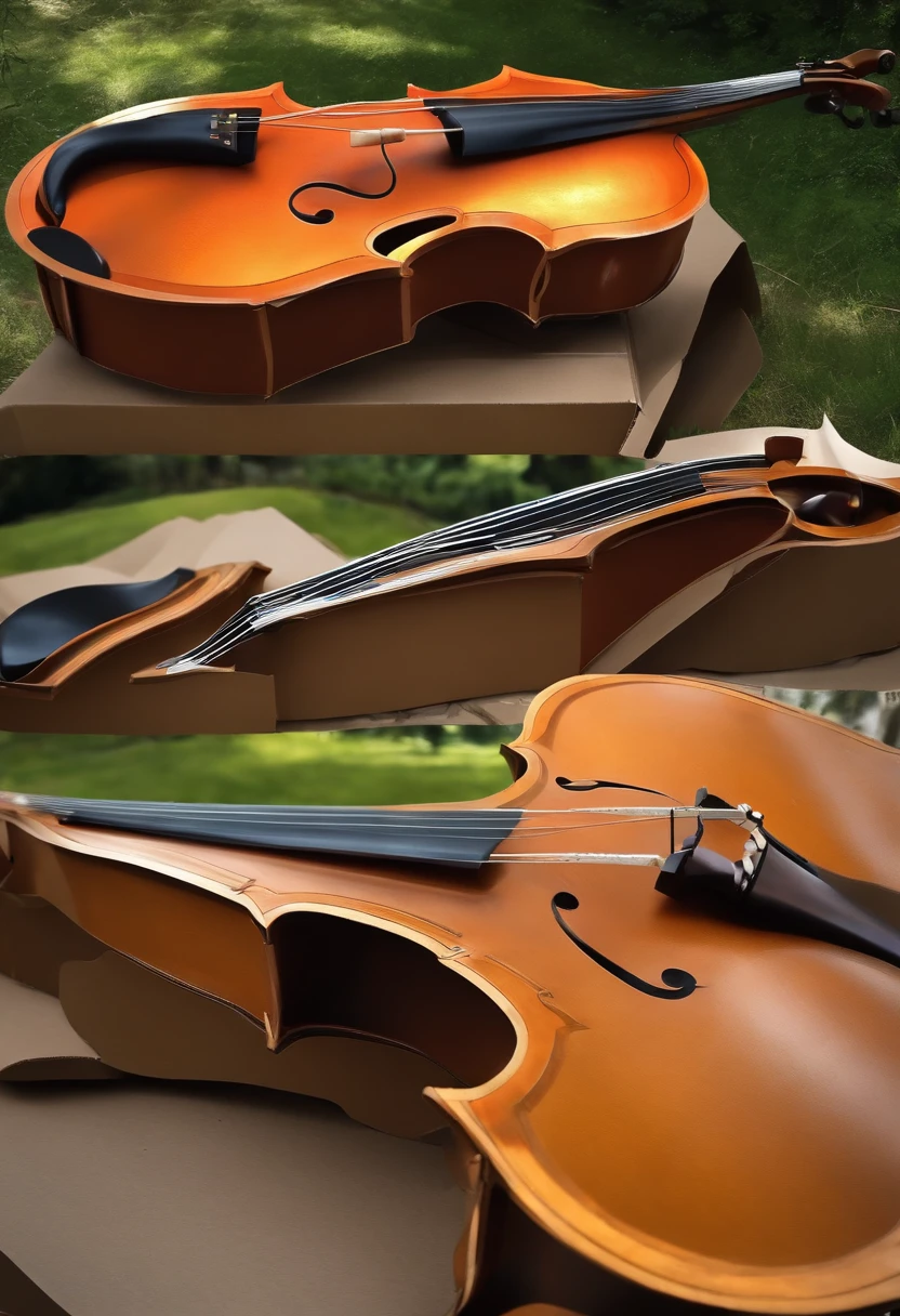 Create Truly Unique Musical Instruments, Like an orchestra of giant cardboard violins, custom cardboard drums with built-in LED lights or even a cardboard piano that actually works.