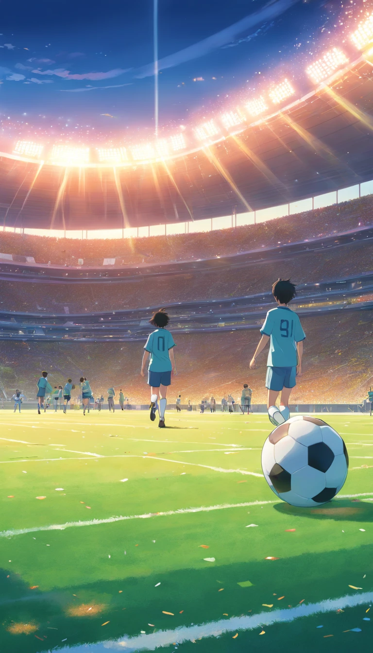 Illustration of football game background