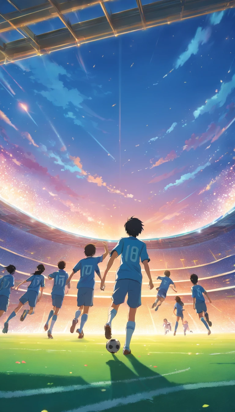 Illustration of football game background