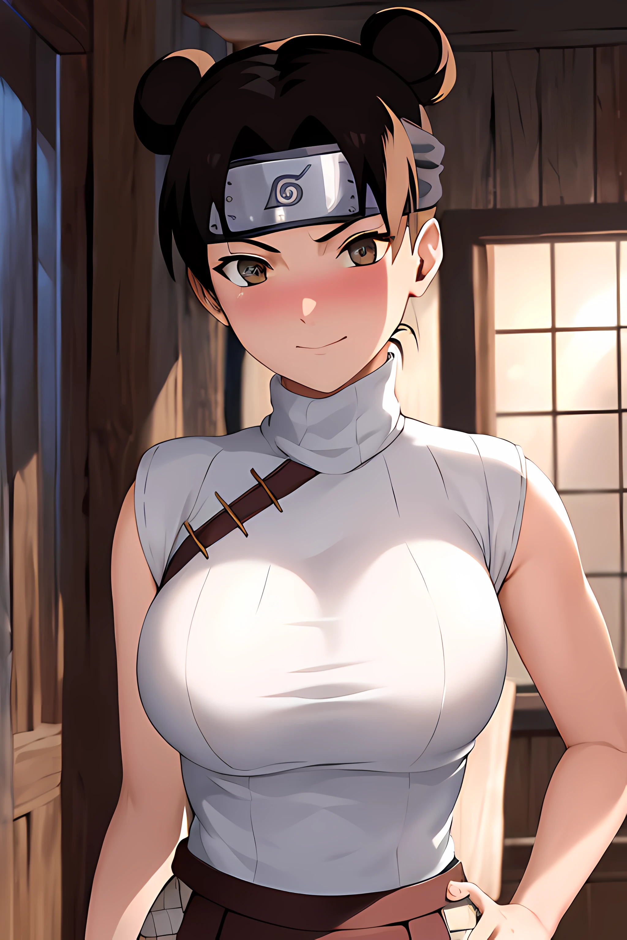 masterpiece, absurdres , (intricate details), (colorful),cinematic lighting, (bust shot) ,extremely detailed CG unity 8k wallpaper,tenten\(shippuden\), forehead protector, konohagakure symbol, headband, ((blushing)), ((cumshot)), ((cum on face)), ((perfect boobs)), (view of upper body), ((bare breasts)), topless, ((nipples)), covered in cum, classroom background,