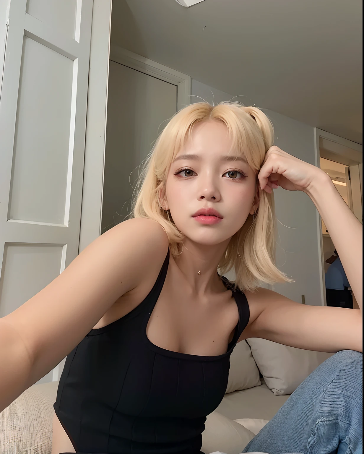 Um close to my mother come cabelos longos usan do um top branco, UIzzang, linda mulher sul- korean a, linda jovem korean, Lalisa Manobal,broken Korean and adorable and pale, korean,linda jovem core eana, young lovely korean face , Maquiagem sul- coreana popular, com rosto redondo,jinyoung Shin, j aeyeon nam, Maquiagem coreana popular