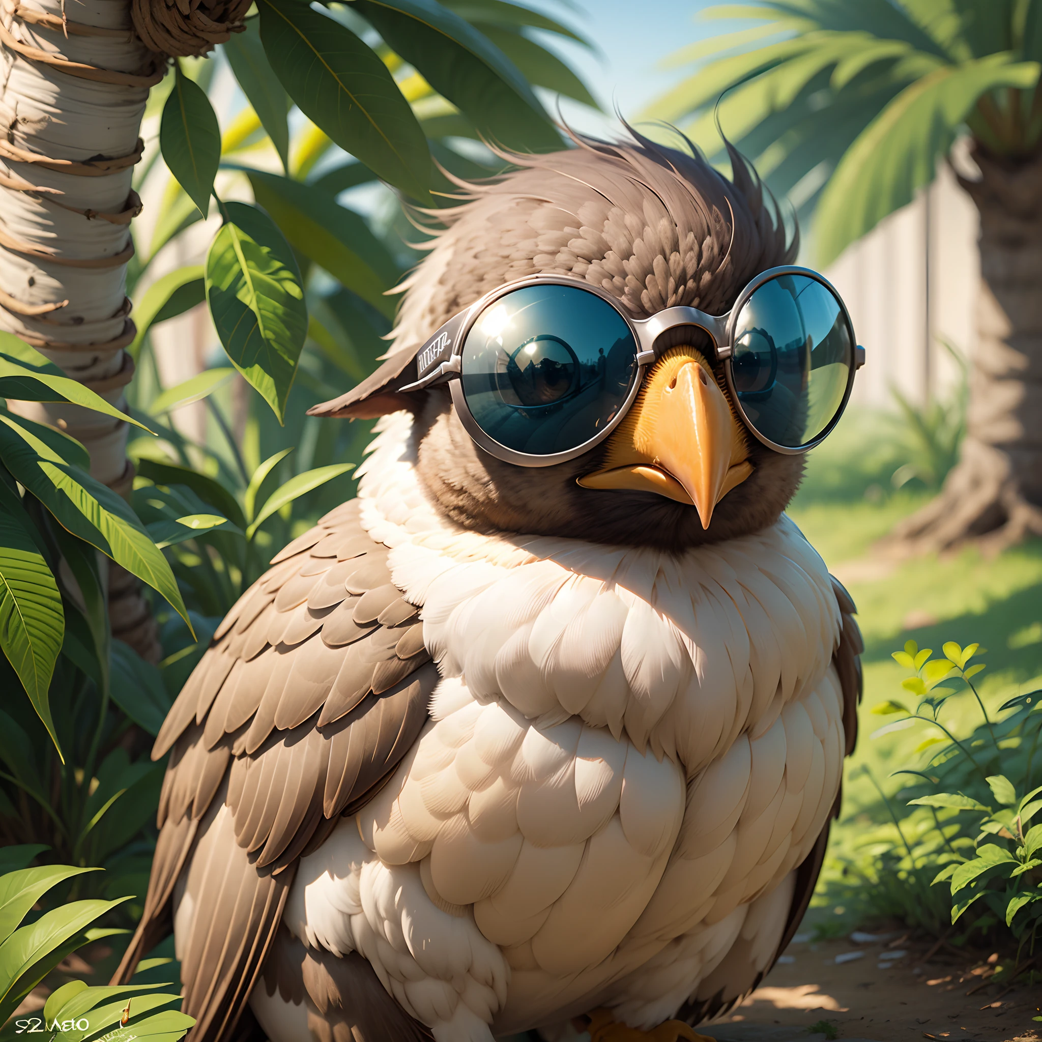 pombo estiloso, with sunglasses --auto --s2