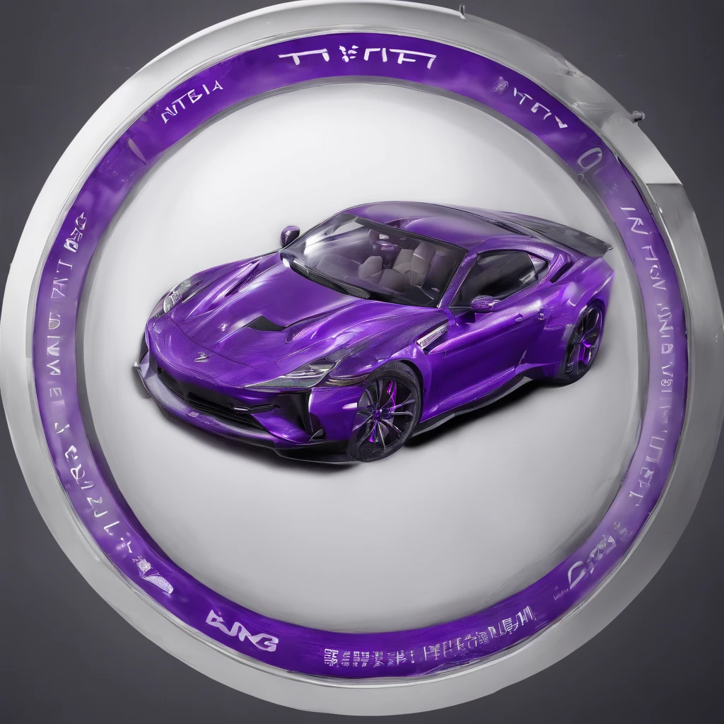 create a logo, a purple circle, with the capital letter NT in the middle