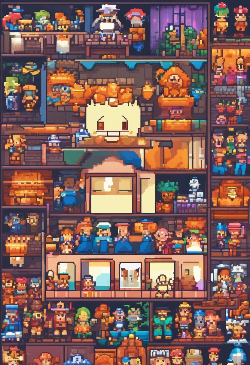 best quality,ultra-detailed,pixel art,game character design,retro style,playful,animated,expressive face,vibrant colors,pixelated background,2D animation,hand-drawn,retro game-inspired,cute and whimsical,unique and distinct,stylized,small size character,8-bit style,adorable and charming,vivid pixel colors,eye-catching design,dynamic poses,single character focus,iconic and memorable,action-packed,with weapons and abilities,sprite-like animations,nostalgic feel,fluid and smooth movements,transparent background,detailed clothing,colored outlines,interactive and engaging,pixel art game aesthetics,fun and immersive gaming experience