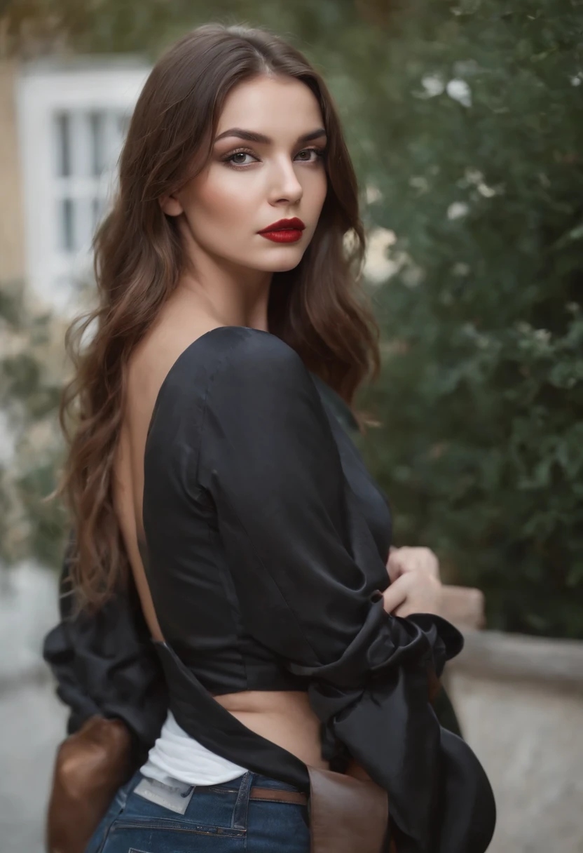 Araffe posando con un tanga rojo junto a una motocicleta, sexy girl, frente a un garaje, Thicc, motocicleta, Retrato Sophie Mudd, cuerpo perfecto, perfect angle, sentado en una motocicleta, Muchas curvas suaves, Modelo de Instagram, buena joven, hermosas curvas, Vestimenta ajustada, curvy model, Anna Nikolanova aka Newmilky, Sexy cuerpo caliente