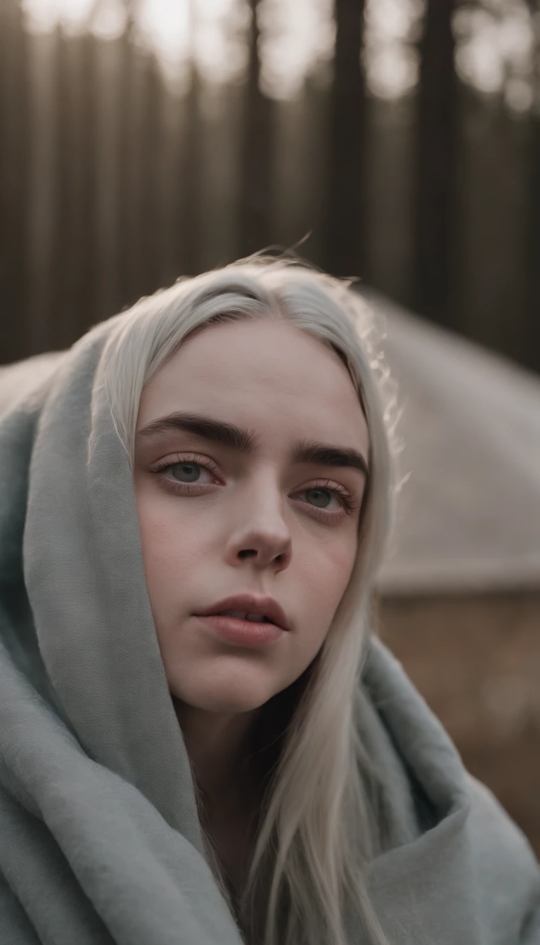Billie Eilish, Realistic, photography, real, naked, naked
