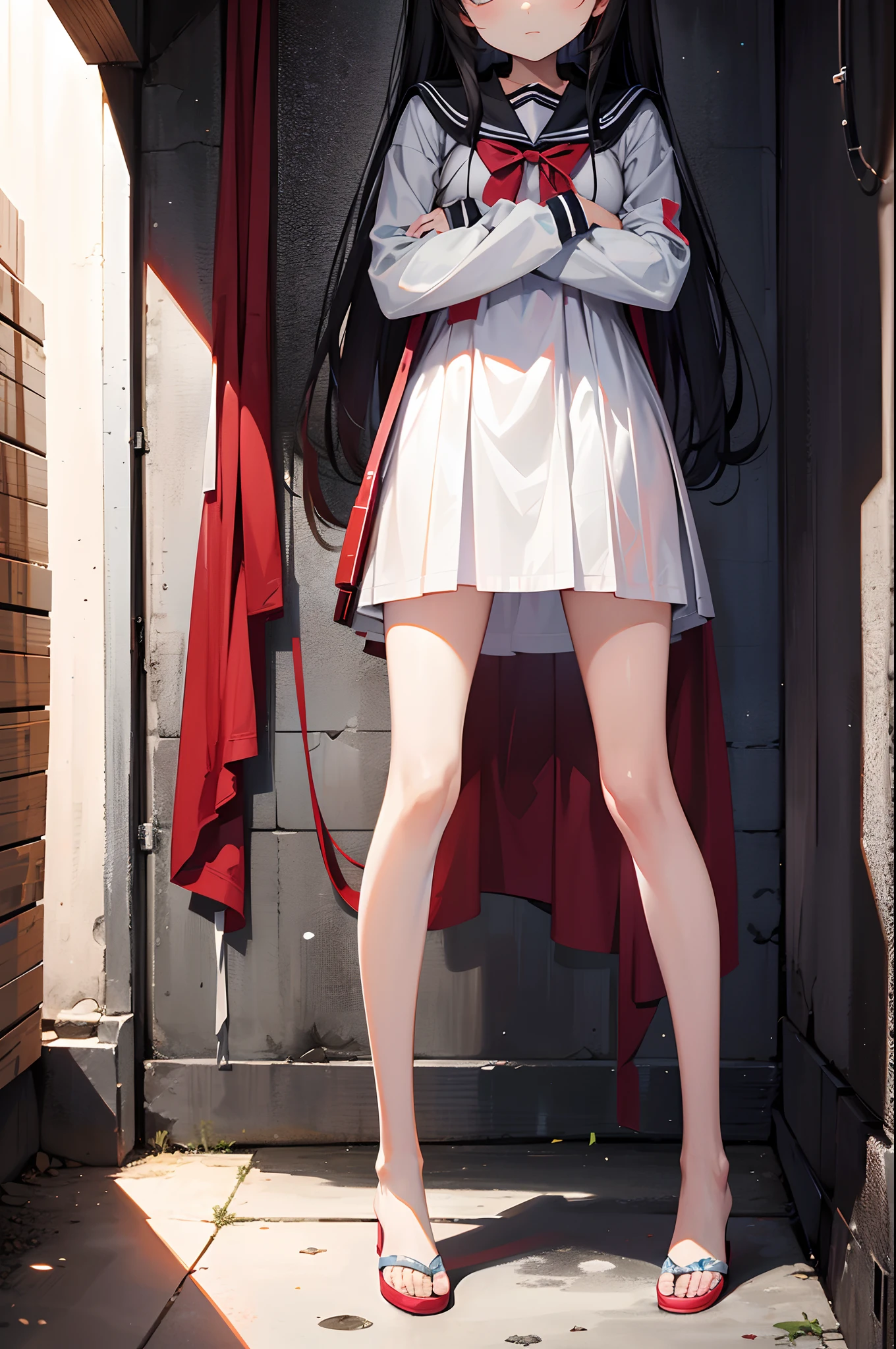 Lots of girl snaps、It is pasted all over the wall、Empty basement