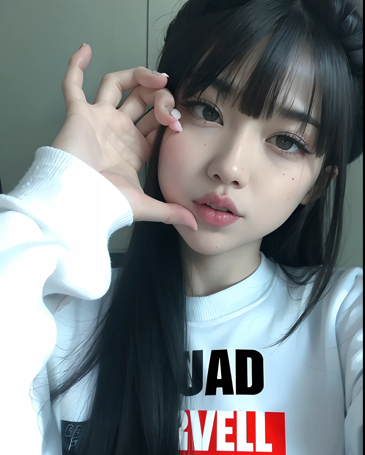 Arafa femenine boy with colored hair sitting at a table, jung jaehyun, Yoongi, Min Yoongi, adorable and pale korean face, ulzzang inteligente, Kim Doyoung, with short hair, jossi do blackpink, Hong Jun Hyung, Tae June Kim, ulzzang, the hime cut, Jaeyeon Nam, xqc, park jimin, tomboy short platinum hair