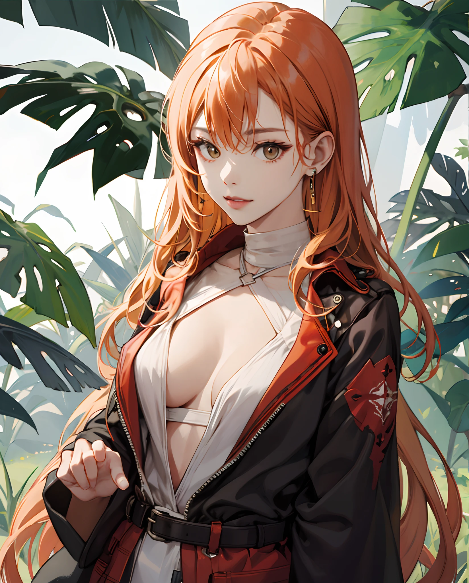 Nacktes Ginger Girl, Fingerring herself