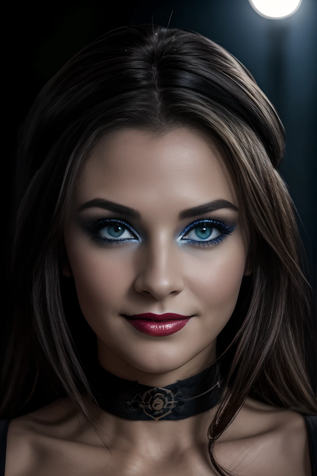 (Selfie, plan: 1.4), (Right half of the body: 1.4), RAW UHD portrait photo of a 24-year-old brunette European woman (Femme aux yeux bleus) marcher dans une ruelle sombre, Halloween Costume, Ville la nuit, (rocher), (encolure), specifics (tissu! , cheveux! , briller, couleur!! , disadvantages: 1.1), Bright eyes with a high level of detail (staring into the camera), SLR lighting, Appareil photo reflex mono-objectif, ultra quality, re sharpness, profondeur de champ, Filmkorn (milieu), Fujifilm XT3, Limpide, Rahmenmitte, beau visage, mise au point nette, street lamp, Neonbeleuchtung, Bokeh (dimly lit), Nuit, (Ciel nocturne), detailed skin pores, peau grasse, coup de soleil, intricate eye details, corps entier entier, gros seins, souriante, flirts with the camera, Dressed in a halloween costume, photo Halloween, maquillage halloween, sourire, (Marilyn Monroe:0.2)