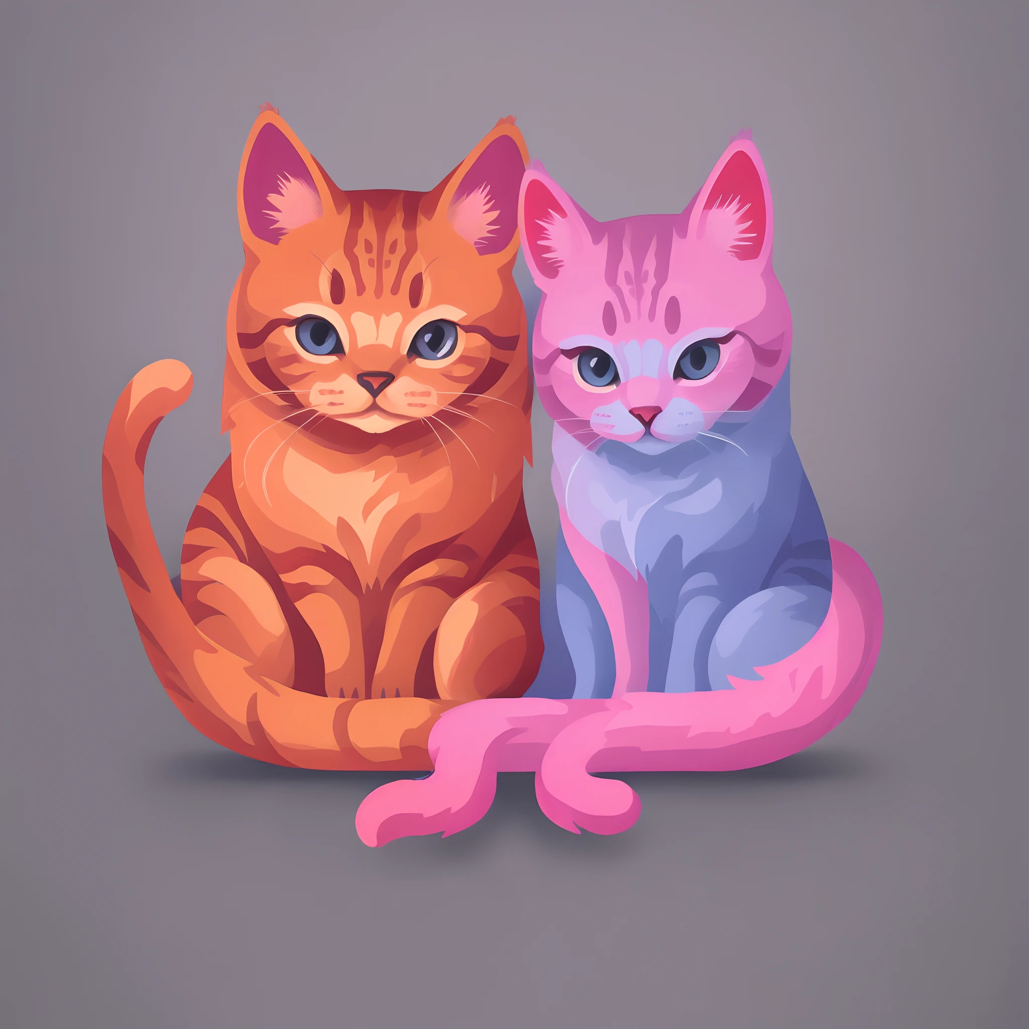 Pink alien cat