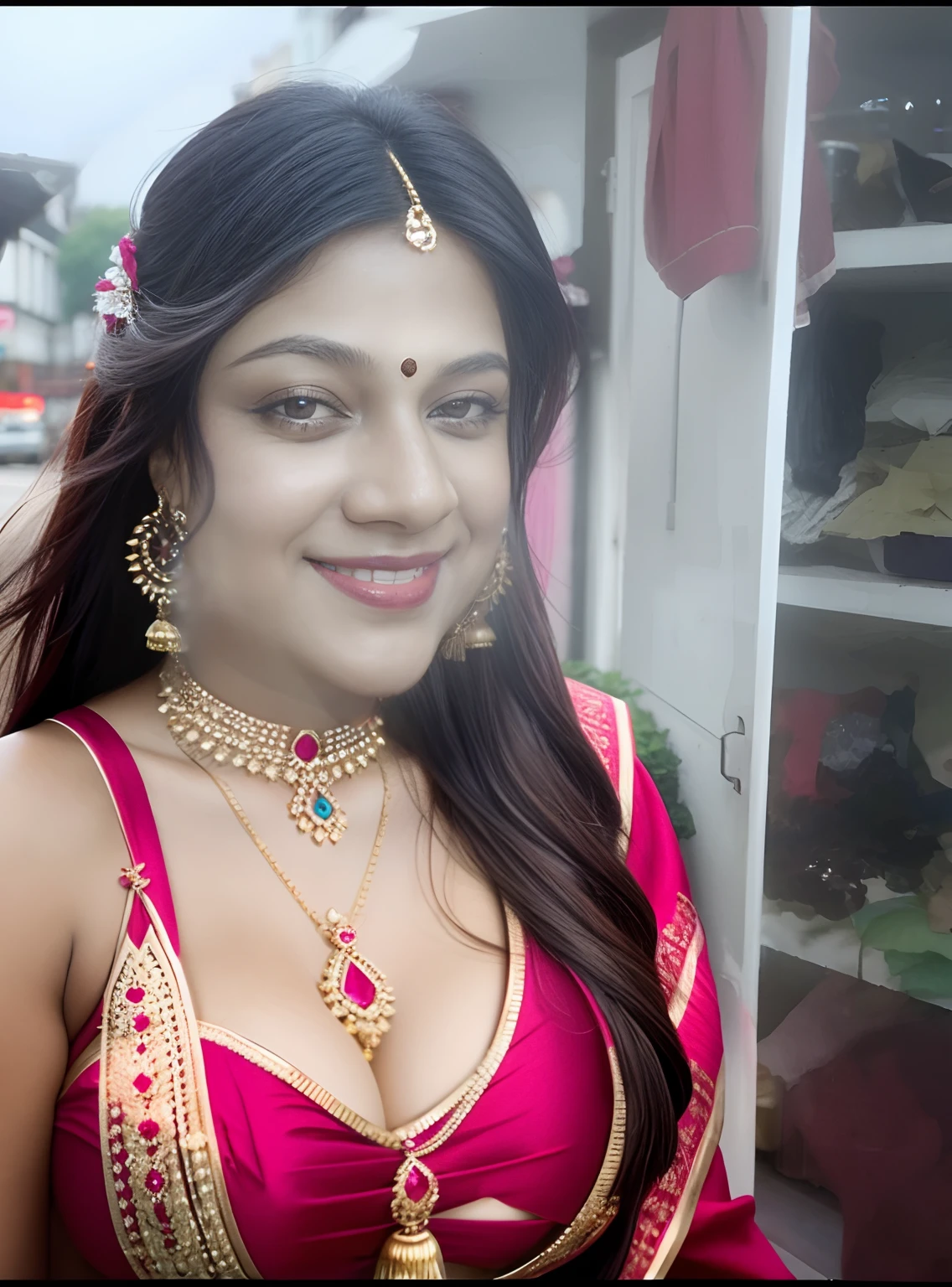 hot boobs, Indian jewelry, looks gorgeous pretty, Indian goodness, sexy hair style, busy street in UK