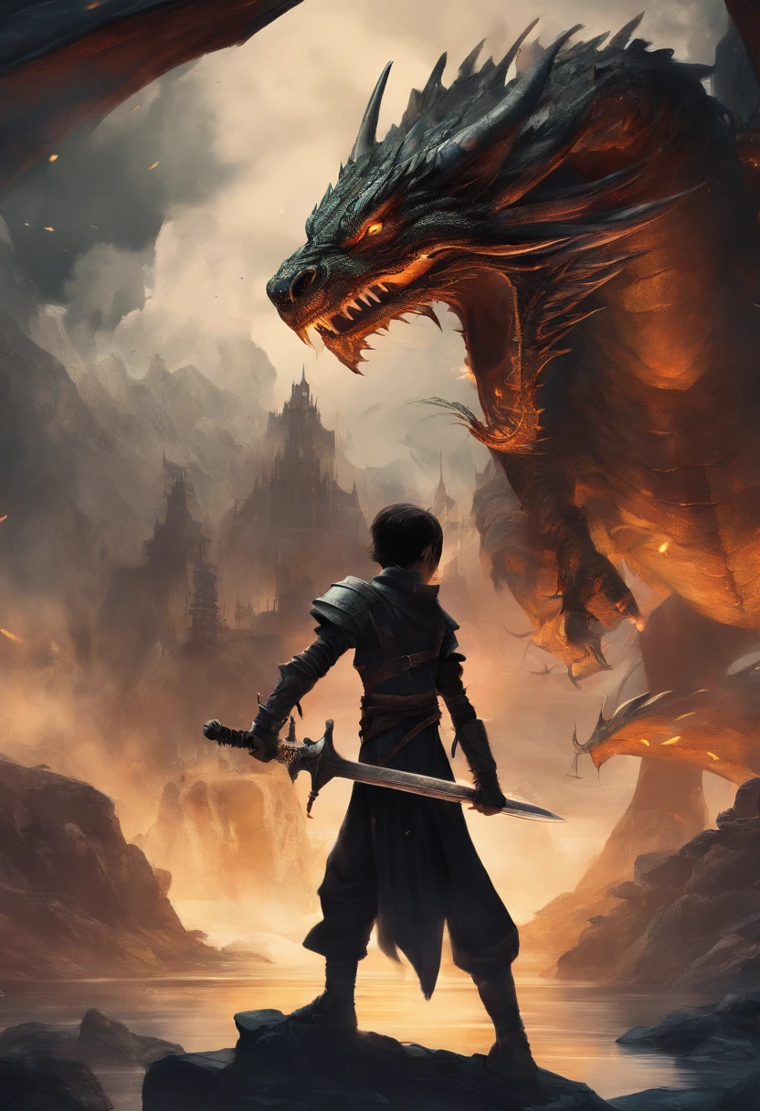 Anime - CLIVE ROSFIELD, FFXVI, Style illustrations of a man with a sword and a dragon, square enix cinematic art, Concepto de arte de Final Fantasy XVI , por Yang J, Estilo Final Fantasy, Fan Art de Final Fantasy, Final Fantasy XIV: Endwalker, FFXVI cielo, Final Fantasy 14 Sharp, Final Fantasy, epic fantasy digital art style, Juego de estilo Square Enix
