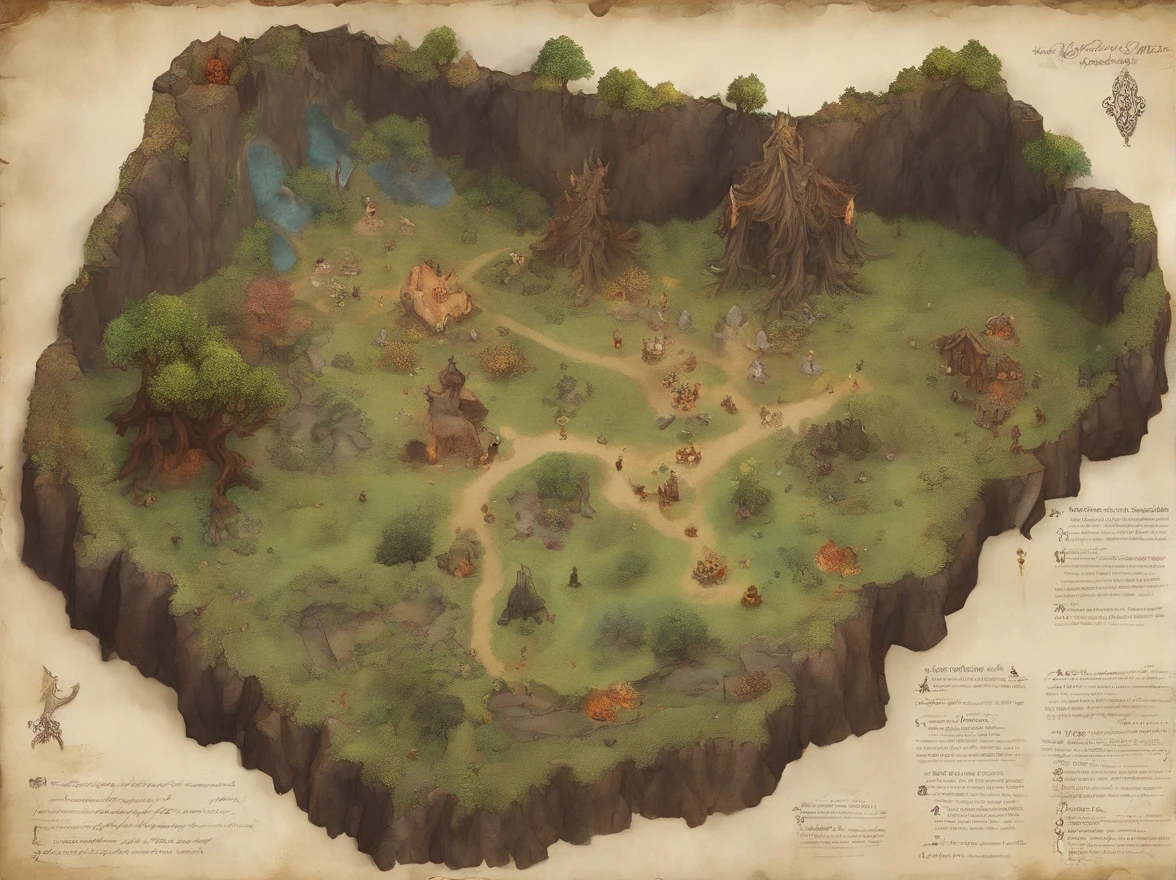 Direct top-down shot of bird's eye from a drone, Battle Map of an Underground Science Prison, (Massive Dark Magic Roots Sprouting From the West:1.2), (Black necrotic magic in the air:1.2), fuego, hielo y truenos, Mazmorras y dragones, Final fantasy, Arte del juego, (Arquitectura e interiores coherentes, con proporciones y texturas realistas, Detalles intrincados, Dibujado a mano, Vibrante, cinematic lighting, Obra maestra, 8k:1.2)
