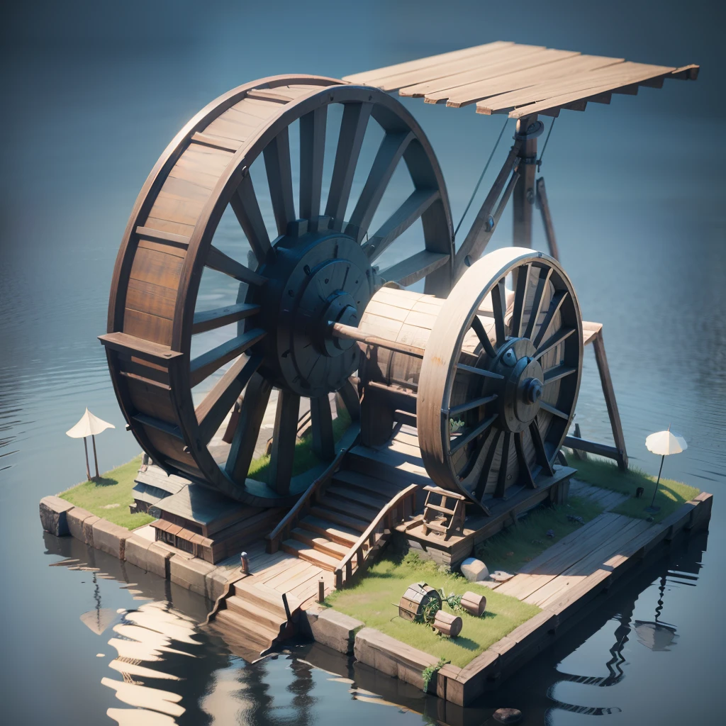 water wheel 3d --auto --s2
