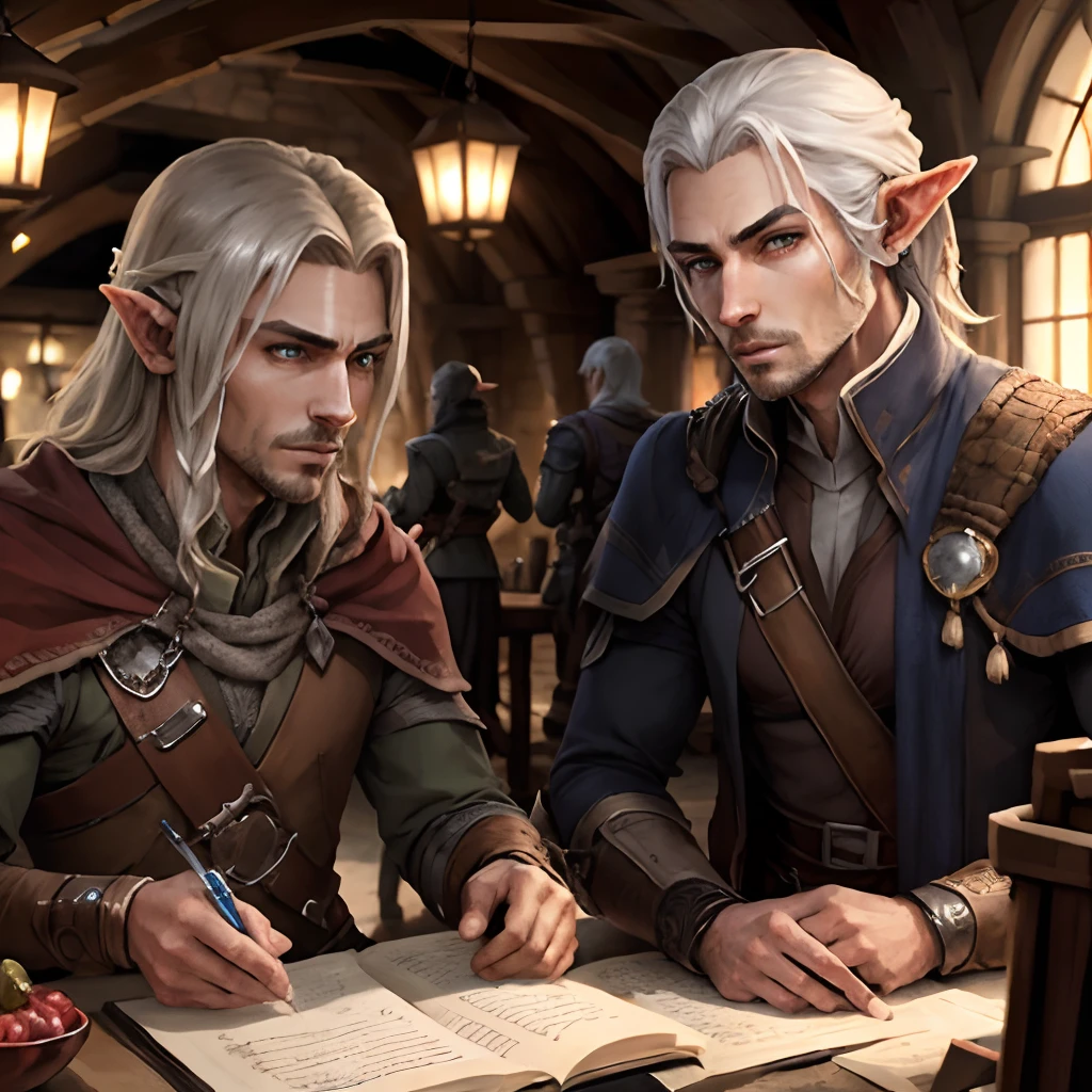 Male, High Elf, Rogue, young adult.