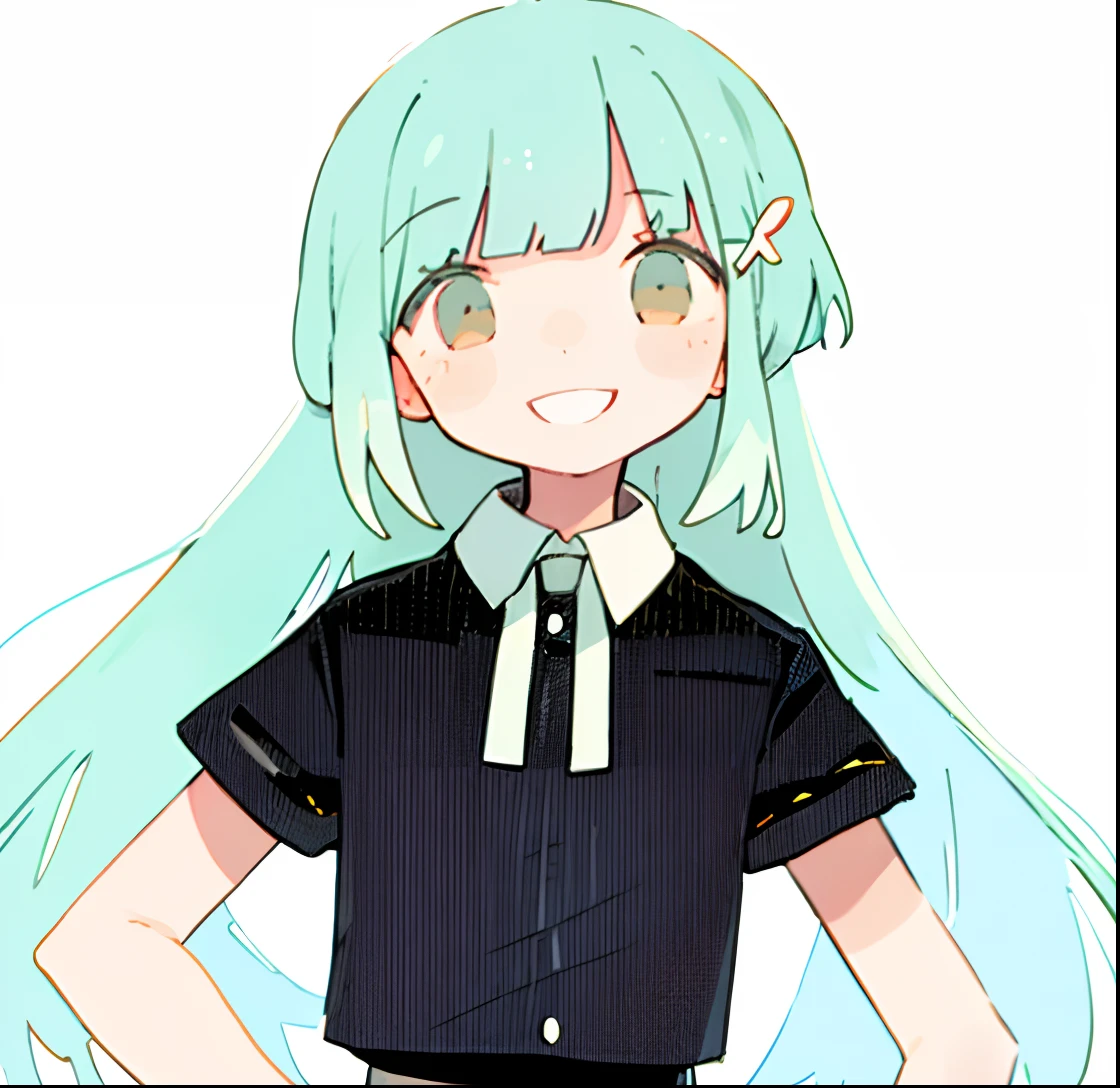 1girl, big smile