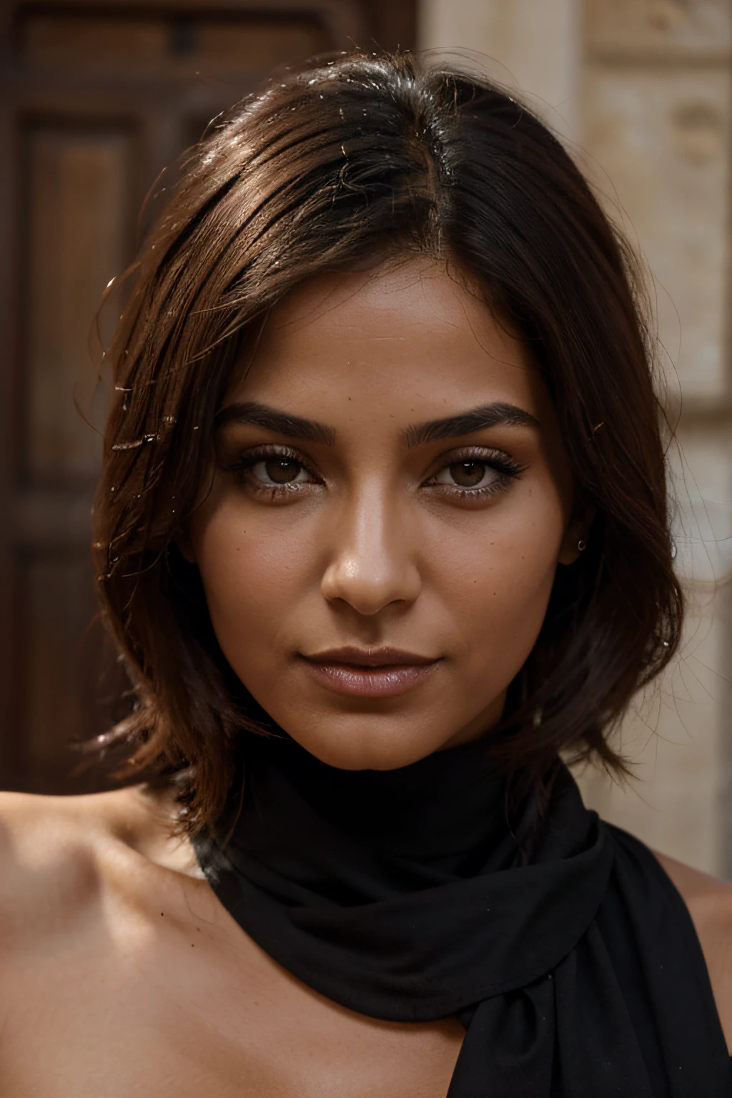 Femme , arabic,cheveux ????, peau bronze,40ans,4k face visage, prety face
