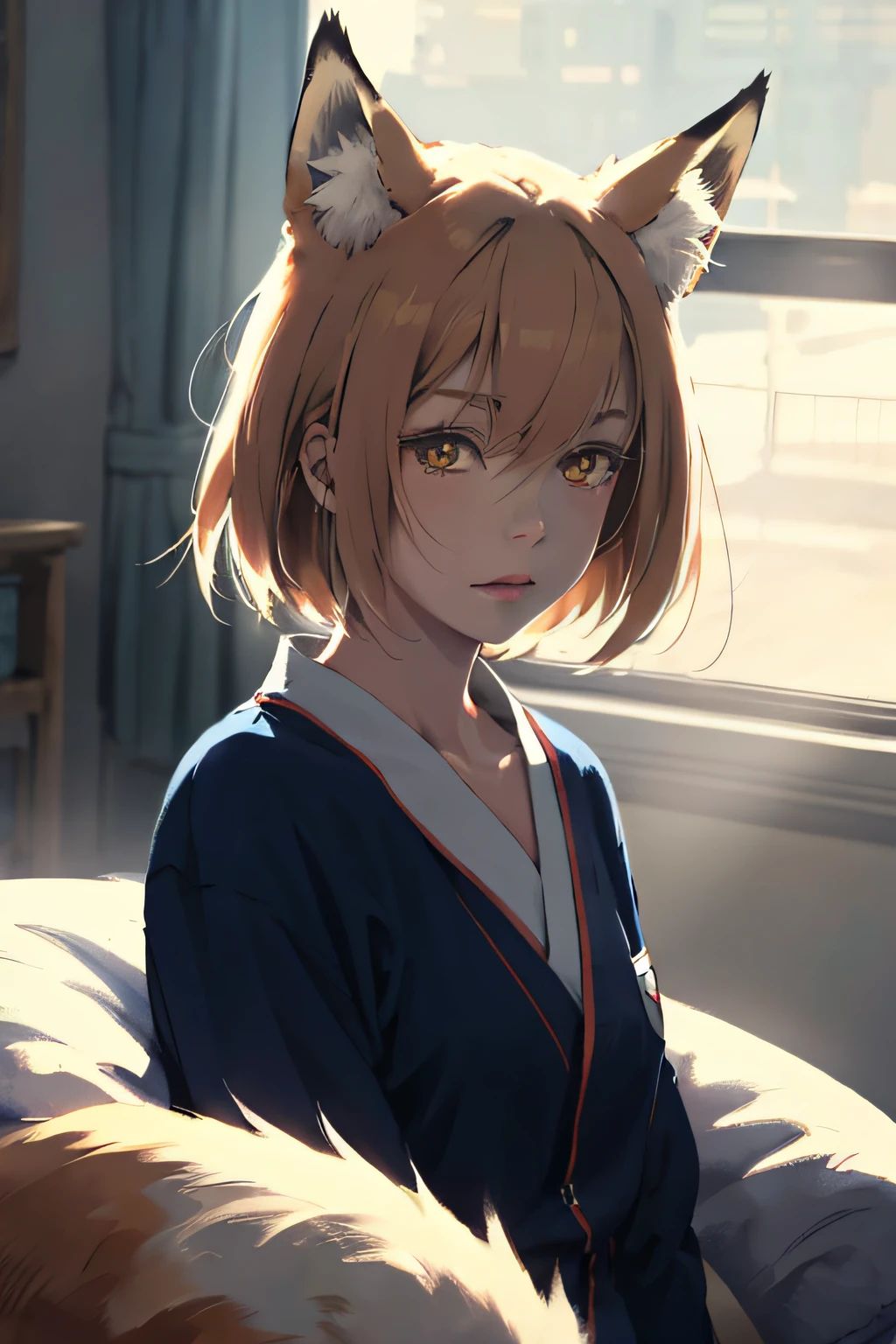 Senco - San, beste-Qualit, Masterpiece quality, Anime style, Natural Quality, good light, Fox Girl