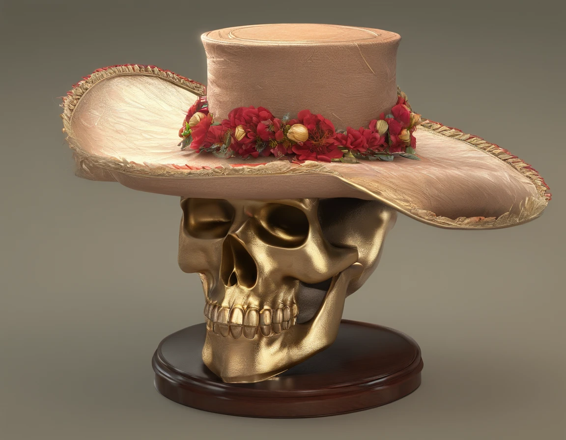 cria um pirata masculino de , chapeu pesqueiro, Espada em forma de flor