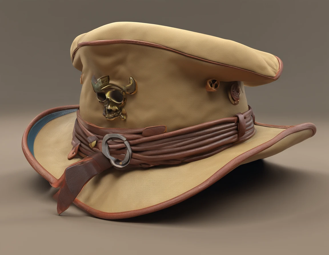 Creates a Male Pirate Khaki Color Hat Camping Fishing Tour