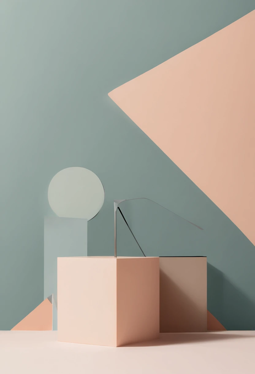 imagem minimalista geometrica com poucas formas