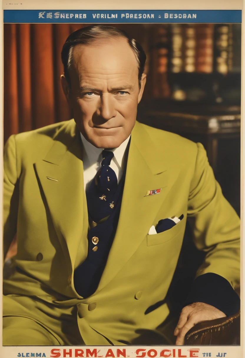 William Sherman wore a suit of president of Japan