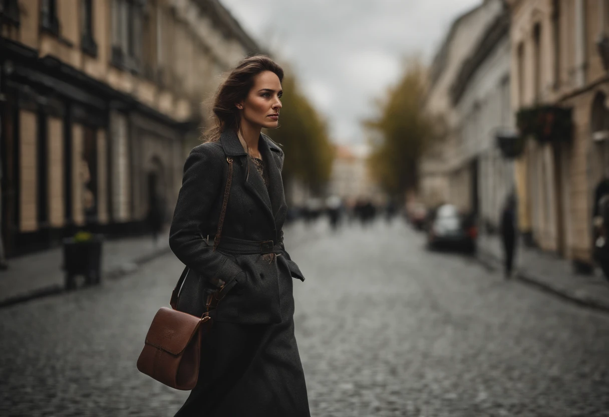 Woman walking. light clothing. exercise. Going.