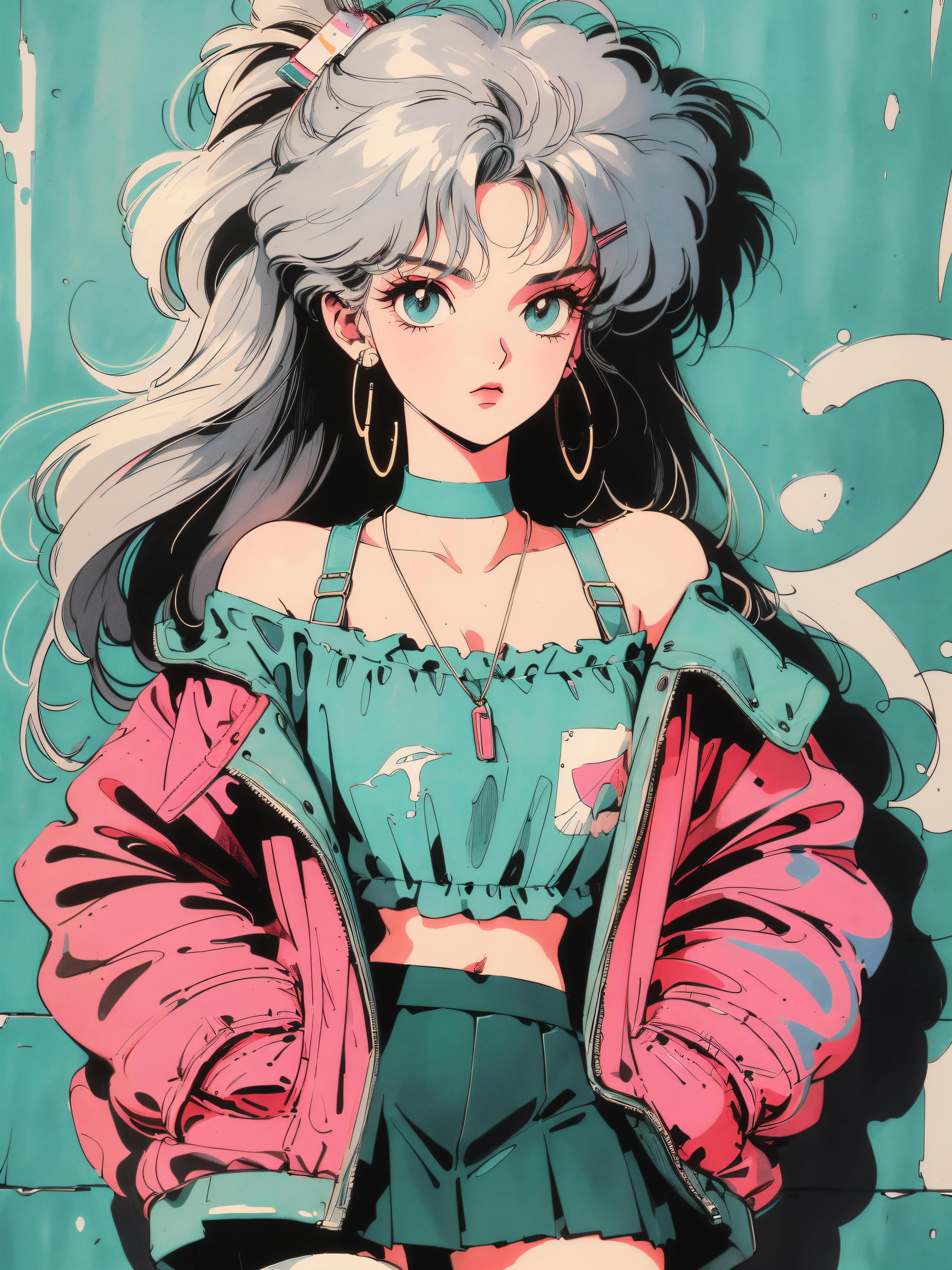 ((((90's anime style,1990s style,1970s anime,have the style of folk portraits,retro style posters,chicano inspired retro fashion,renaissance, retro style inspiration retro, hand painted details, fresh and clean appearance,))))(masterpiece:1.2, best quality,top quality,epic quality,UHD), (detalhes intrincados),((head tilts,hands in pockets,)) 1lady, solo,minimal makeup, tecidos naturais,innocent, cara travessa,((rich background,)) ((Remains of a cliff wall,))Brass hair,{short hair|bold sidelocks|Clearly visible strands of hair|natural curved|ahoge|shining hairclip|braid ponytail},claros, franja, franja na testa,incredibly_absurdres pupils,saia plissada, (((sagging breasts))), face madura, detailed face, ((ultra-detailed, lovely)), (geometric:1.2),)), ((off shoulders,frills,sleeves past wrists,hot pant,white stockings,))ray tracing,god lighting,god ray)),((extremely_Detailed_Eyes_and_face)),(Beautiful and aesthetic: 1.2),Brilliant,unbelievable Ridiculous quality,)),((extremely_Detailed_Eyes_and_face)),(Beautiful and aesthetic: 1.2),Brilliant,Ultra-precise depiction, Ultra-detailed depiction,Bokeh (85mm Shot),(((Delicate fingers and hands:0.55))::0.85))),(Detailed fingers),