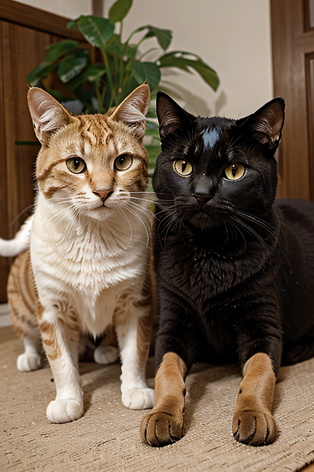 casal de animais gato