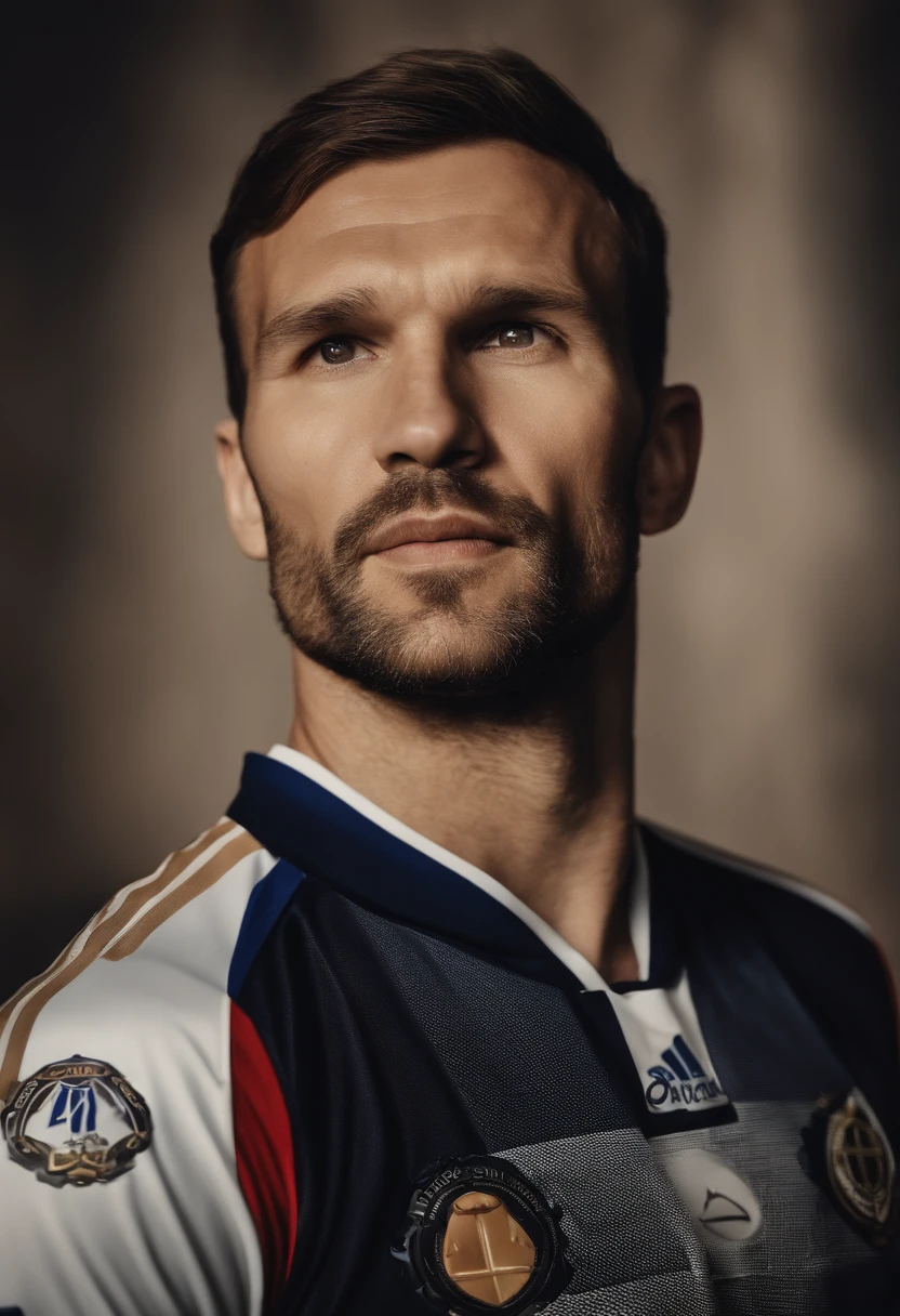 crie imagens de Andriy Shevchenko com a camisa do dynamo kiev