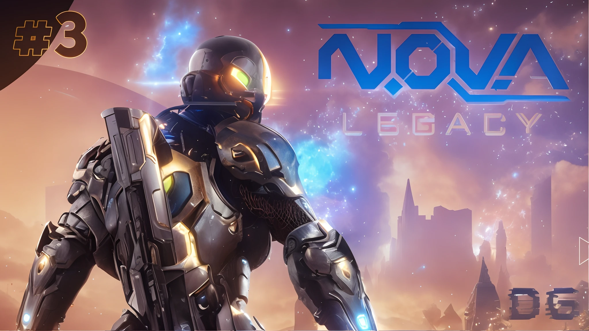 A closeup of a person holding a gun in a science fiction themed video game, nova, Neosvr!!!, Da NCSOFT, legado, Directed by: Gavin Nolan, Capa de um novo videogame, next gen game, arte chave, De Overwatch, Biological Assistance, de starcraft, Armadura N 7, cartaz do jogo, Efeito de massa inspirado, efeito de massa