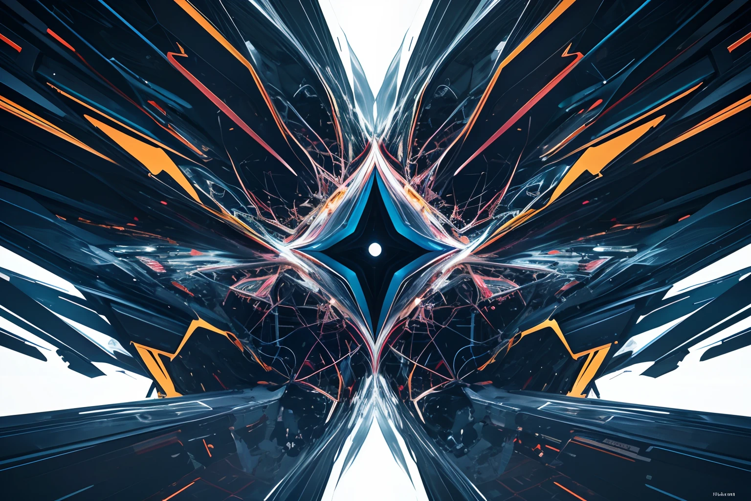 the concept of AI-driven art and the collaboration between humans and machines to create abstract masterpieces