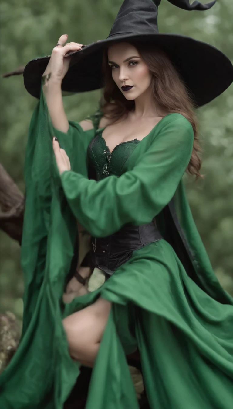 ( 8k, premiados, best quality), High definition, Super Detalhe, alto detalhamento, anatomicamente correto, foto perfeita, (masutepiece: 1.3), (pele verde ,Witch of Lust:1.8), (flirting with you sexually while different parts of your bare skin are turning green and spreading 1.1),, Sexy ripped black robes, Triangle has, cara sexy Plot algo、very detailed hands、Garra sexy longa detalhada como unhas 、(young women:1.8)、