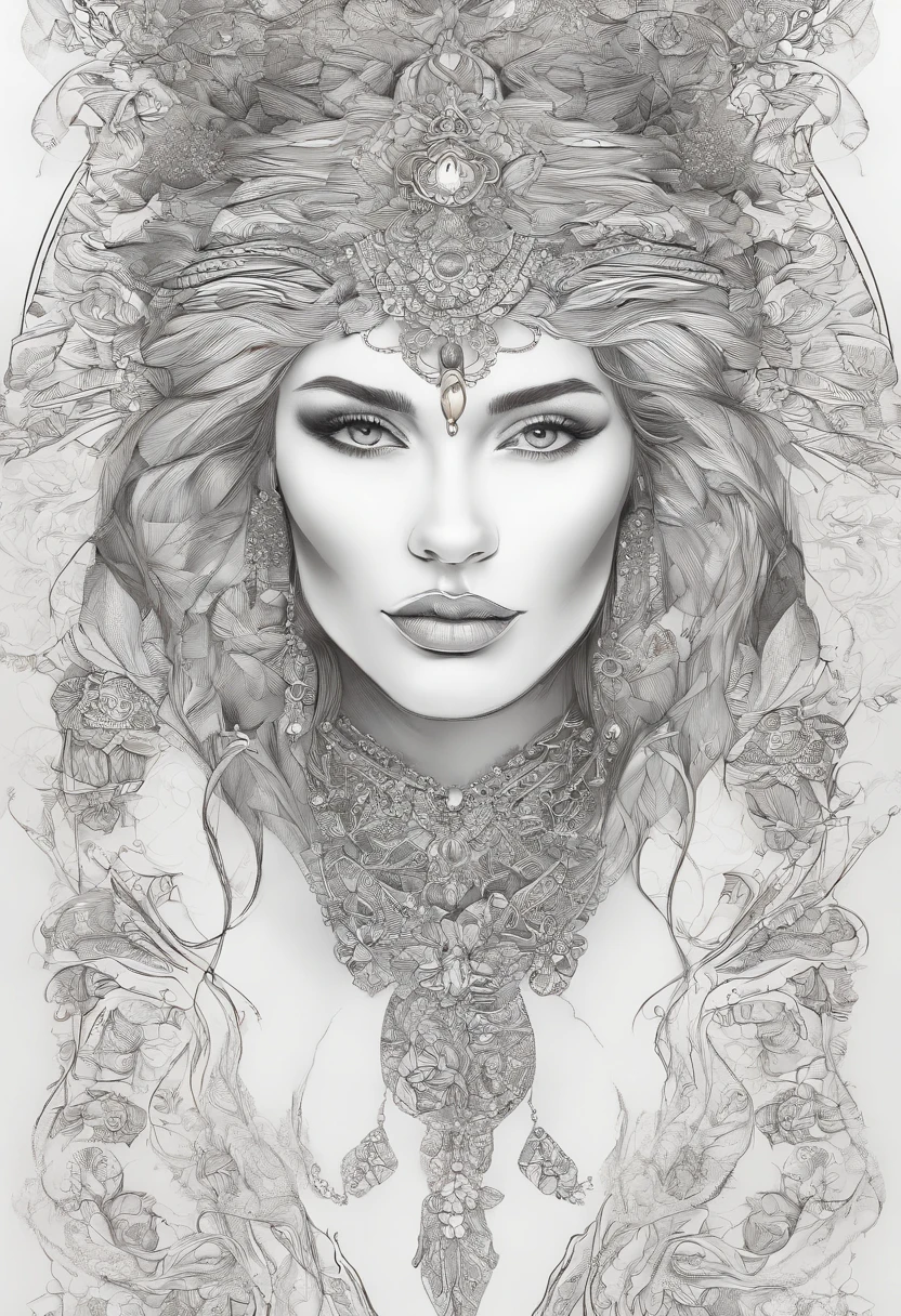 uma pintura de uma mulher com uma camisa branca e um fundo marrom, karol bak uhd, lindo pintura digital, pintura de personagem bonita, pintura digital elegante, totalmente vestido. pintura de sexy, Pintura Digital HD, eve ventrue, pintura digital bonita, pintura detalhada 4K, pintura digital impressionante, mulher linda, retrato feminino realista, bela arte digital, mulher loira
