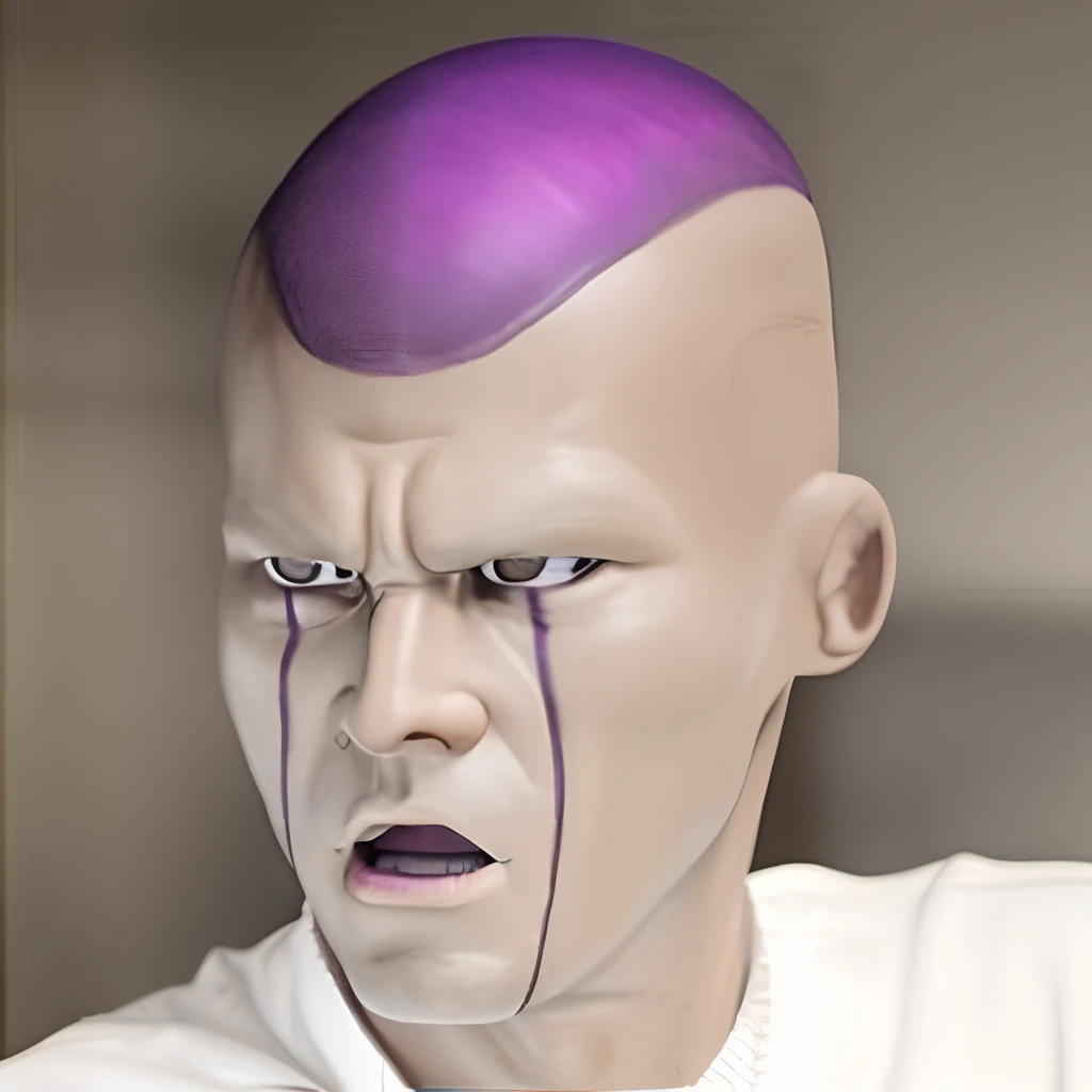 portraitures,Frieza,comical,((laught)),be shy,Deformed,drooing eyes,laught,realisitic,reallistic,Prompt ultra-realistic capture, Highly detailed, High resolution 16k close-up of human skin. Skin texture must be natural, Detailed enough to finely identify pores. Skin should look healthy, In a uniform tone. Use natural light and color.Man standing 30 years in suit and tie, Body and head straight in the photo, Facing the viewer of the photo, Eyes fixed on the lens, You can see the shoulders and head in the photo, Man in the center of the photo, 8K, Best Quality, masutepiece, Realistic, photos realistic, cinematic photography, A hyper-realistic, 1 person, Perfect Lighting, DSRL, professional photograpy, 4K、droolng、Opening Mouth、