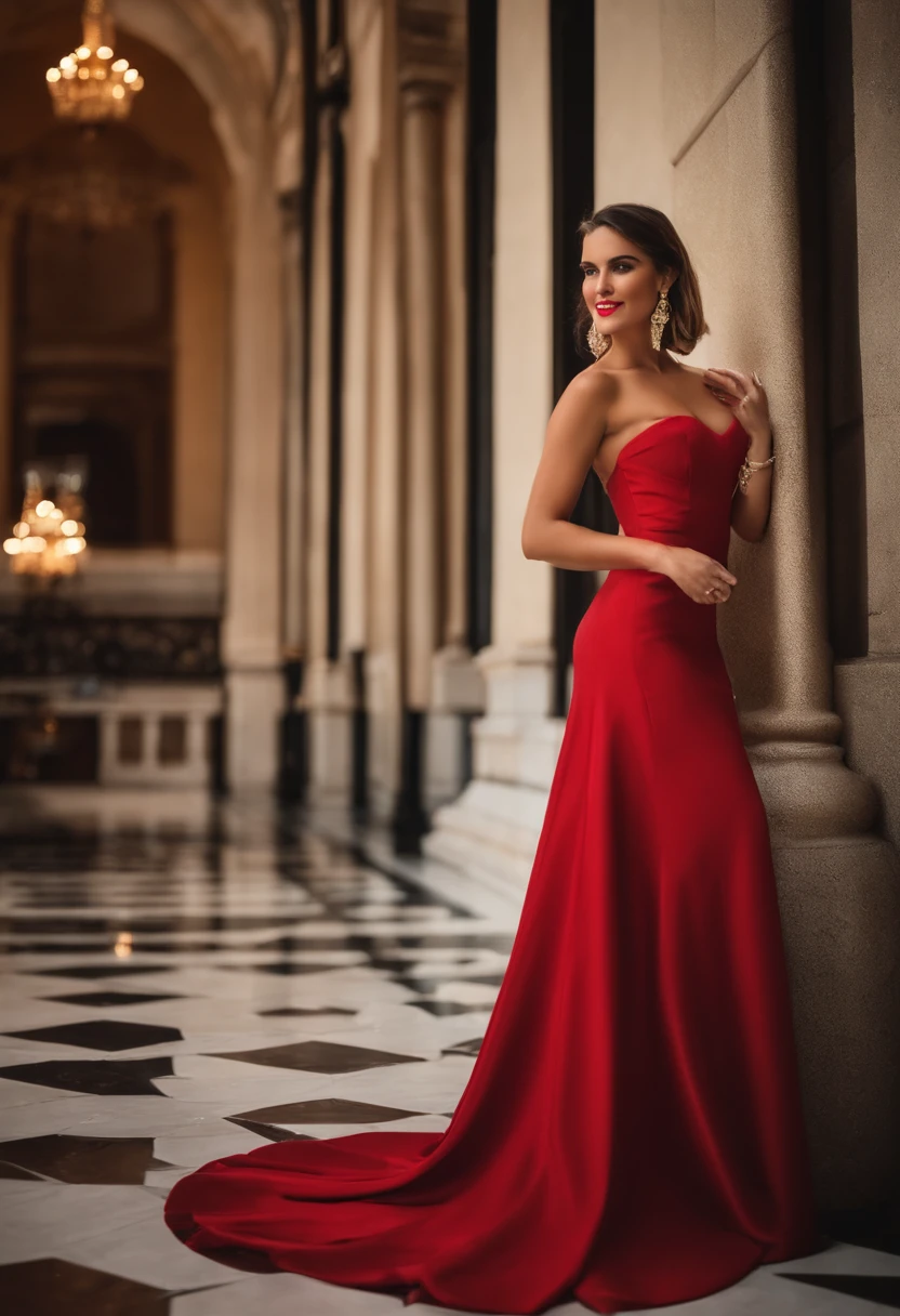 Mulher em um vestido vermelho tirando uma selfie em um espelho, vestido aberto, usando um vestido elegante, vestido vermelho, vestido sexy, usando vestido vermelho, usando um vestido vermelho, vestido elegante, mulher no vestido, vestido vermelho sexy, vestido de luxo, vestido dourado, strapless dress, vestido elegante, usando um vestido de coquetel, revelando vestido elegante