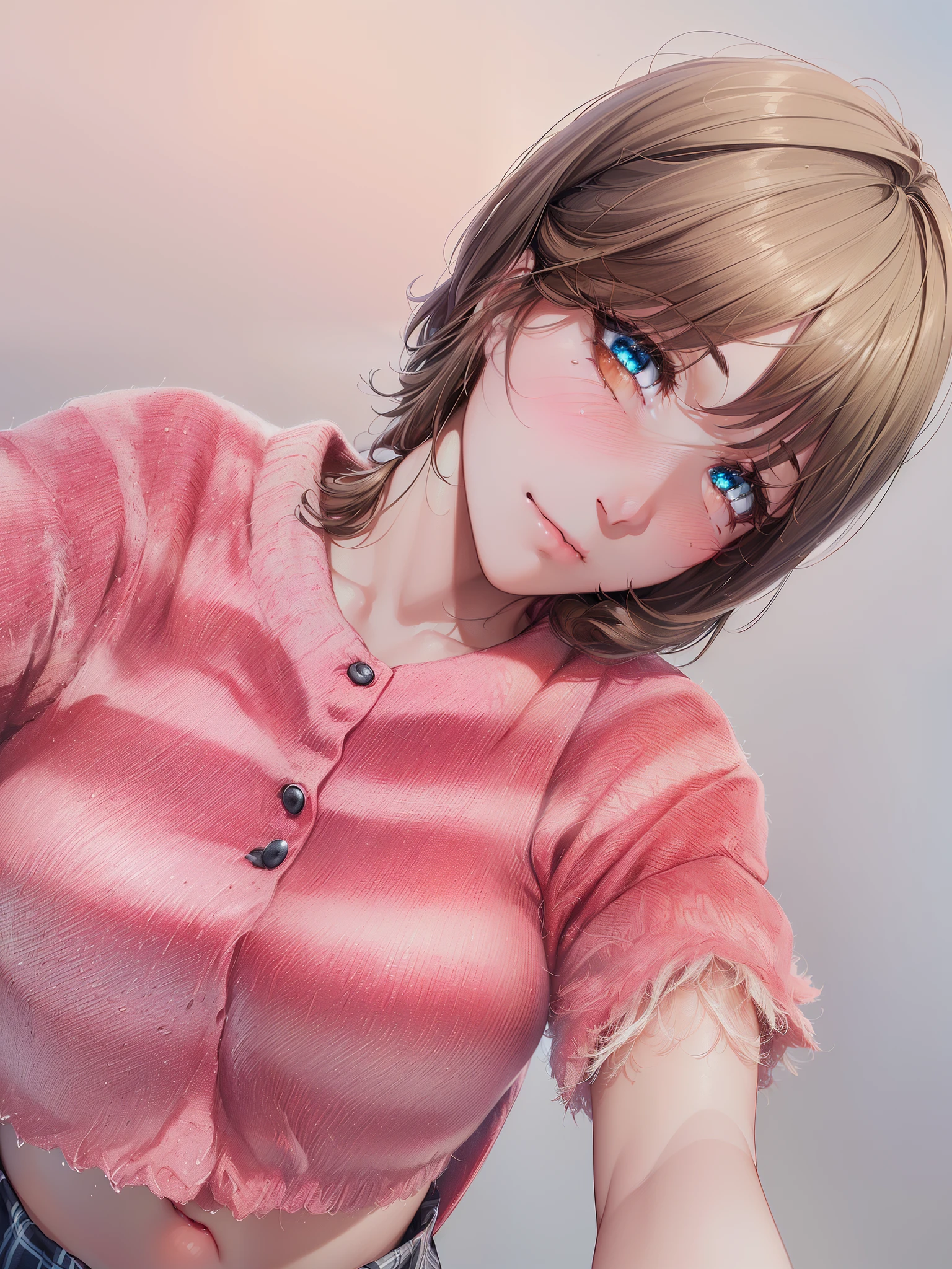 ((masterpiece, best quality, highres, UHD, perfect pixel, depth of field, 4k, RTX, HDR))), 1girl, single, solo, beautiful anime girl, beautiful artstyle, anime character, ((rounded eyes, beautiful eyelashes, realistic eyes)), ((detailed face, blushing:1.2)), ((smooth texture:0.75, realistic texture:0.65, photorealistic:1.1, anime CG style)), medium breasts, dynamic angle, perfect body, ((portrait, pov)), ((red bowtie, school uniform, black jacket, open jacket, brown cardigan, white shirt, black skirt, plaid skirt)), smile, amusement park