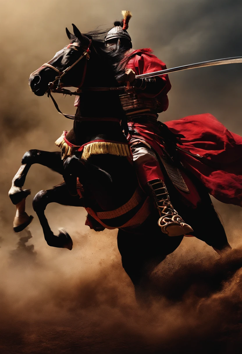 samurai horsemen, 10 samurais, charge, rampage