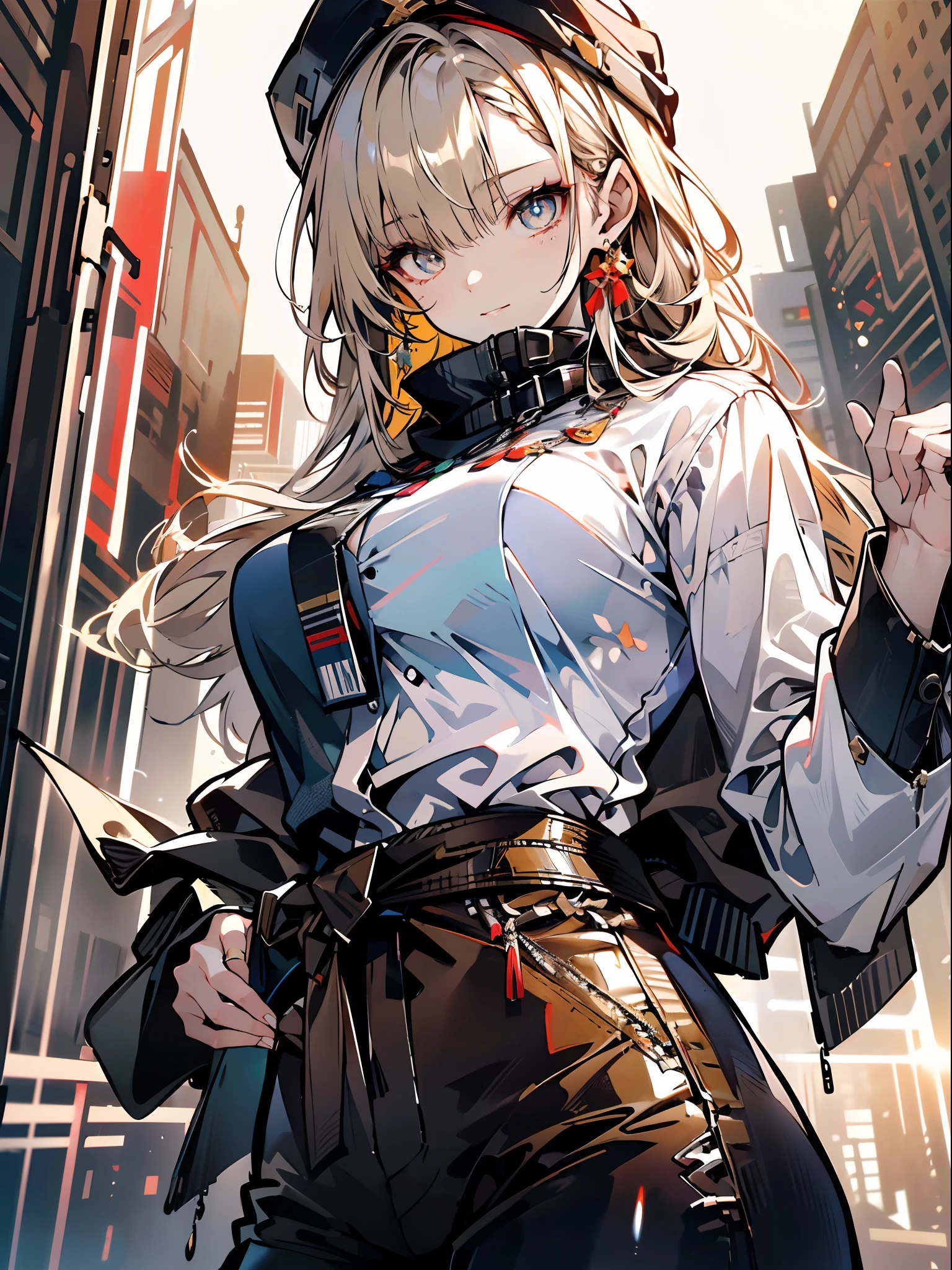 ((in a desert:1.5)), a matured woman with long hair and a white outfit, (resting in oasis:1.2), Arabic, Post apocalyps, from arknights, artwork in the style of guweiz, bodyesbian, fine details. girls frontline, beautiful anime illustration, from girls frontline, by Yang J, stunning, 26 years old, (solo:1.5), (sfw:1.25), sagging breast, large breasts, big tits, thin waist, big ass, Raised sexy, (dark mahogany medium long hair, updo, hair over one eye, asymmetric hair, Carly hair, low tied),(musulman, Headscarfs, hair bands, head vandage, Turban), (ultra high resolution, 8K RAW photo, photo realistics, weak outline:1.3, clear focus), best qualtiy, natural lighting, blurry back ground, field depth, (Bright pupils, detailed beautiful eyes, high detailed face), Red lip, looking at viewers, (tight focus:1.2, from below), sexy posing, seductive weak smiling, center image, (wearing white long jacket and clothes, wearing short pants, gold ornaments, white clothes rolling around waist, camel-brown long leather boots, translucent lace pantyhose), ((correct anatomy:1.5)), ((outdoor:1.2)),