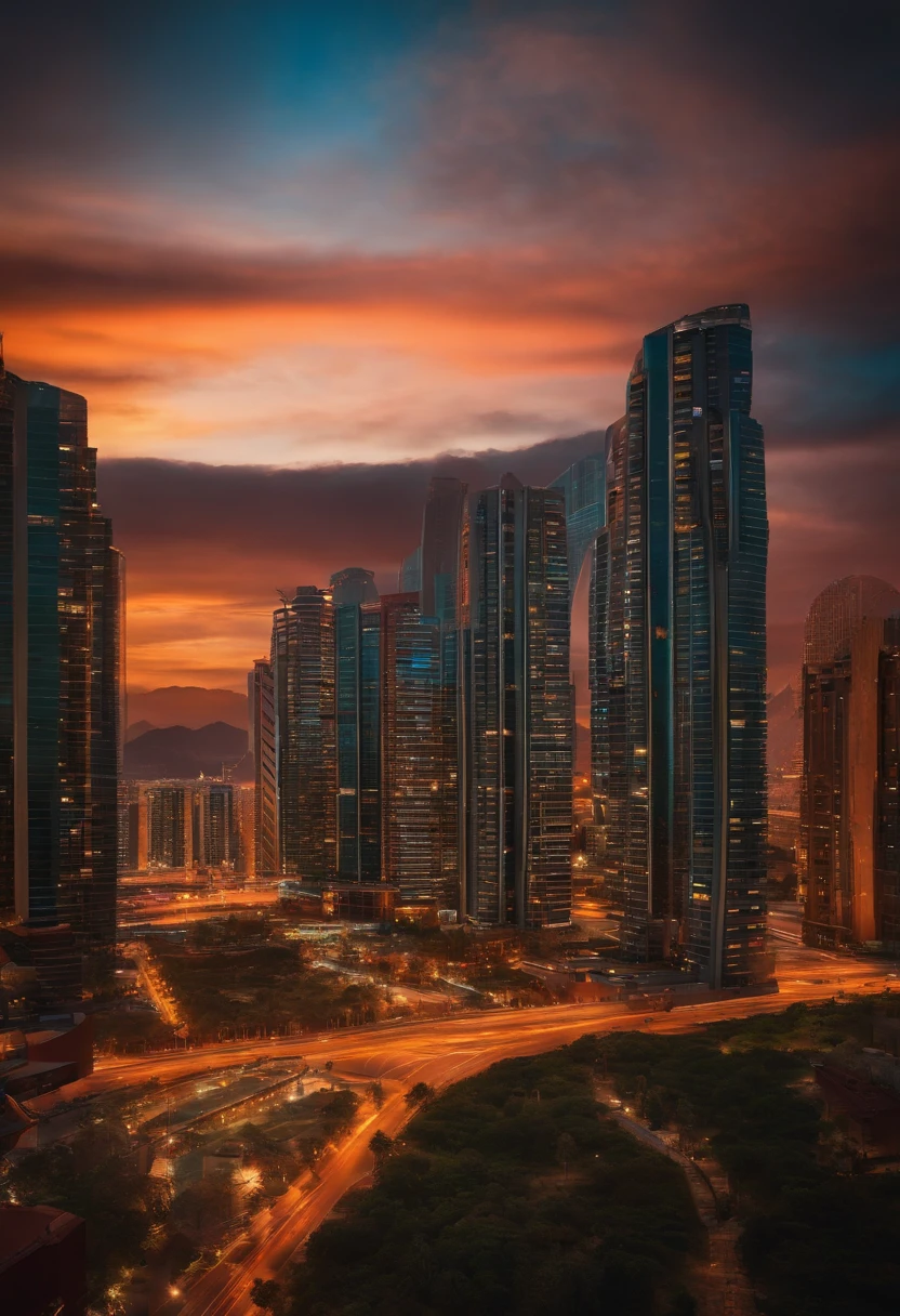 Ciudad en el espacio de marte