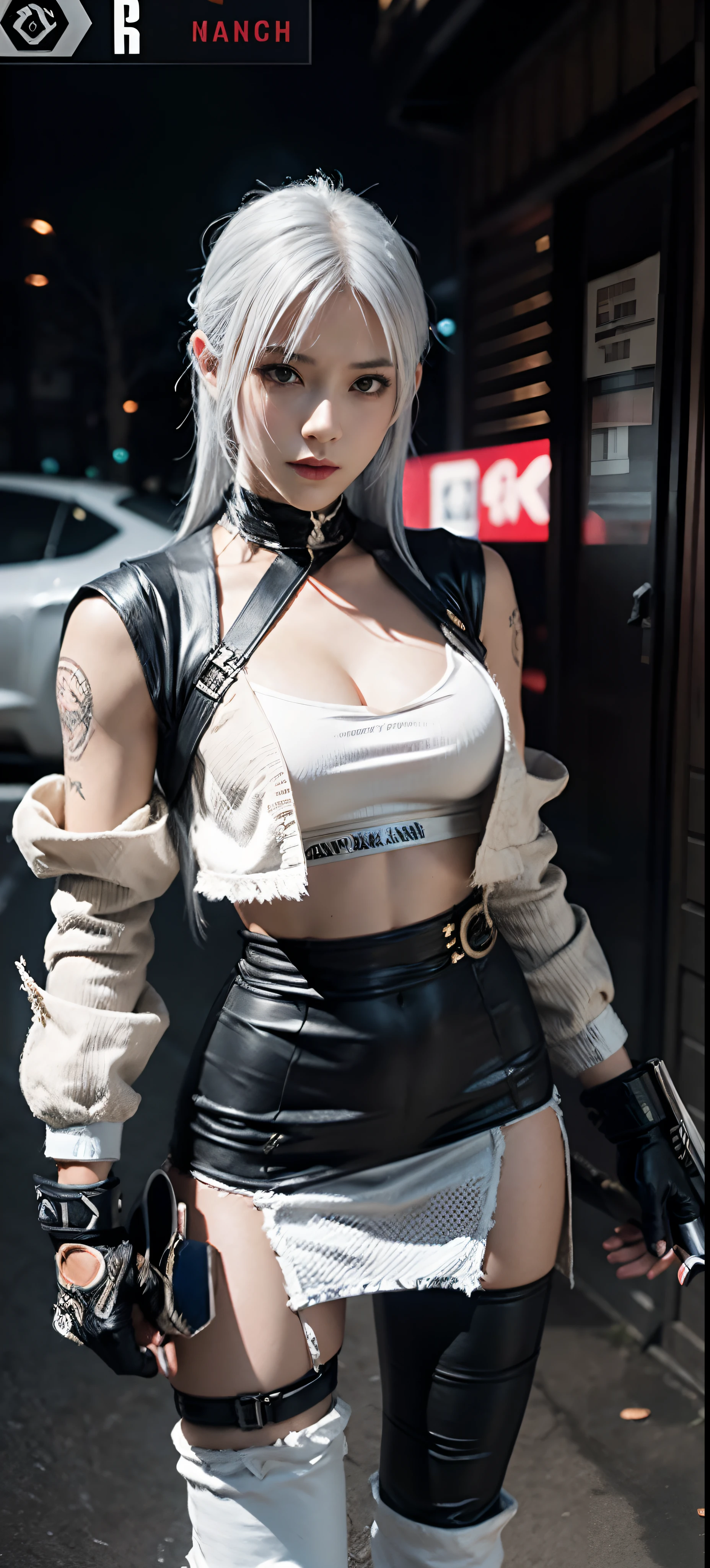 sfw, 8k,Grim Reaper ,Skeleton Face,Red eyes,White haired mohawk,Black hooded robe,Highly detailed photos, Ultra-high resolution, masterpiece, Highest quality, Perfect glowing skin, Perfect lighting, Detailed lighting, Dramatic Shadows, Ray Tracing, Looking at the audience, Small breasts, Beautifully detailed hazel eyes, Sharp Face, Clear Eyes, Red lips, Long bangs, Short Curly Hair, ((Dark Land of the Underworld)), Upper Body, masterpiece,Highest quality photorealistic RAW photos。Bright colors,Rich colors, Backlight, Cinema Lighting, Film Grain, to be born, 50mm lens, Nikon D850,Detailed character art,Fantasy art,Ultra-Realistic Skin,Perfect hand shape,Deadly landscape,Skull coat of arms,Skull Face,Very large breasts,, wearing bra,((skinny waist)), young asian girl, ((big breasted)),
